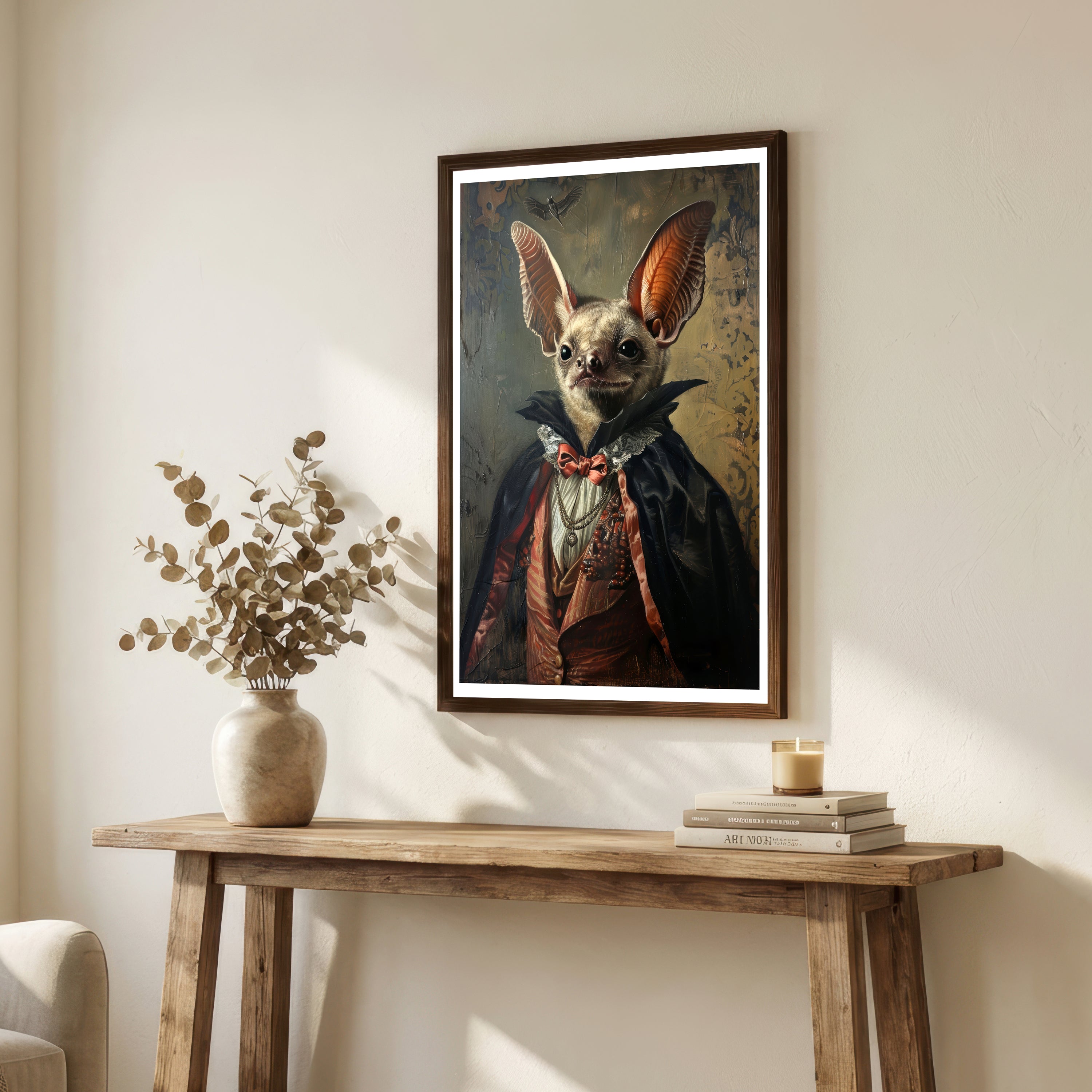 Gothic Bat Aristocrat Art Print