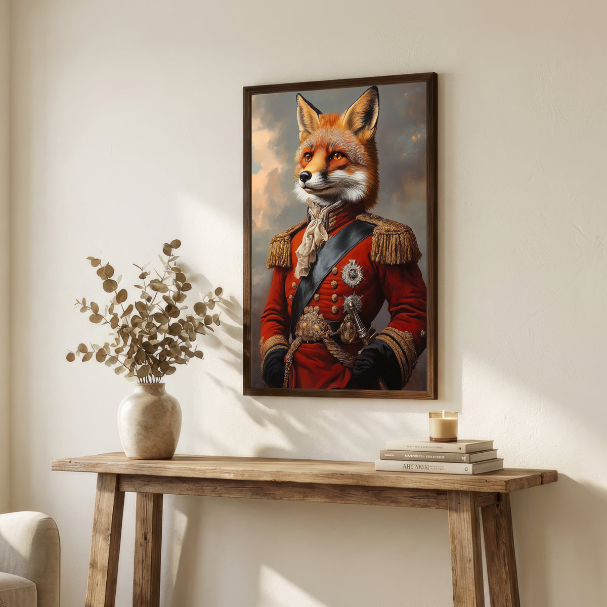 Dapper Fox Military Art Print