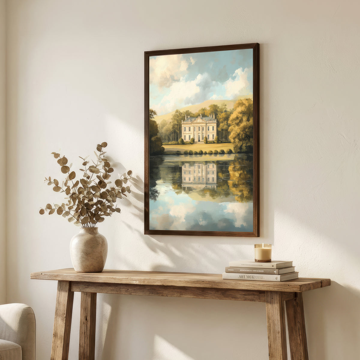 Country Manor Lake Art Print