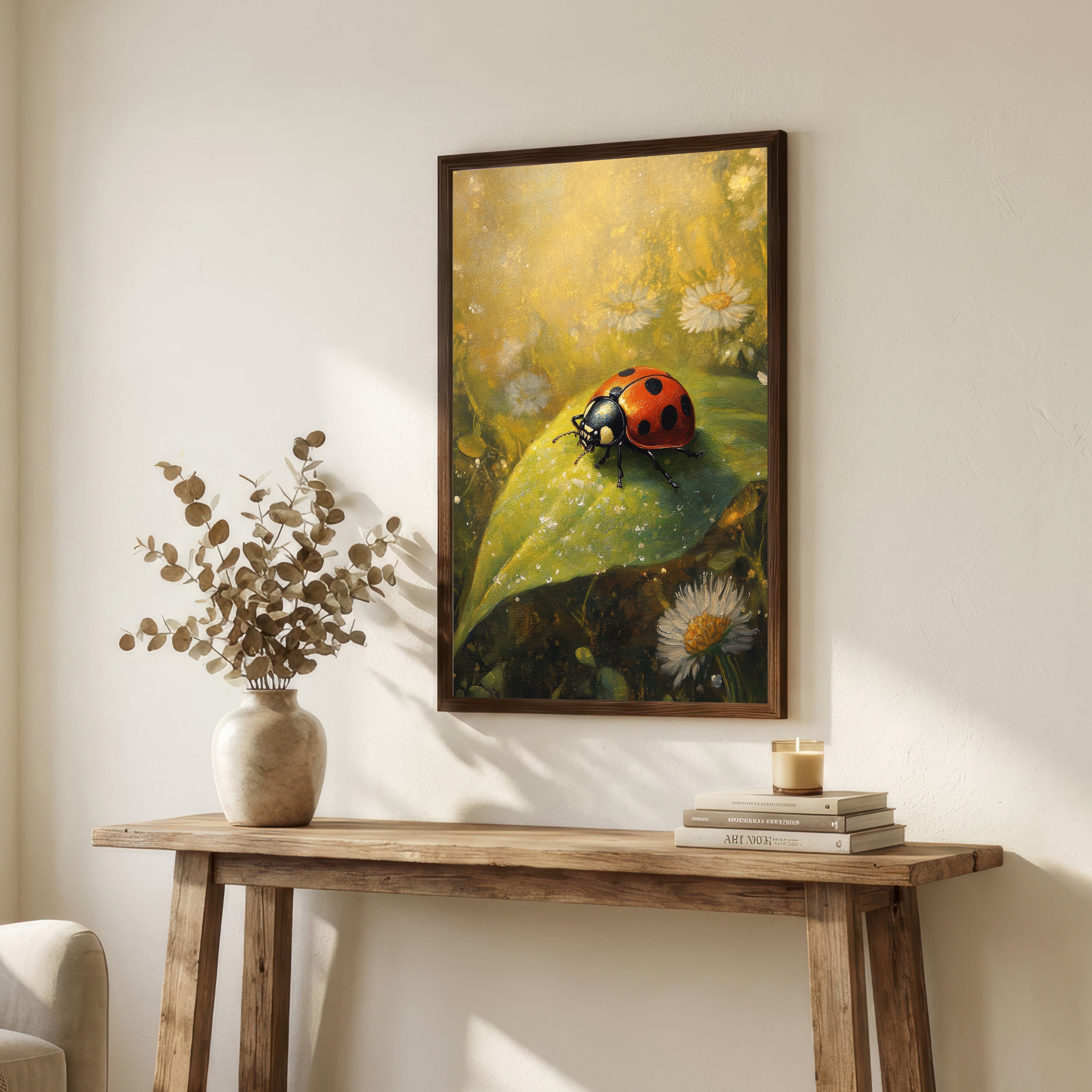 Ladybird Meadow Art Print