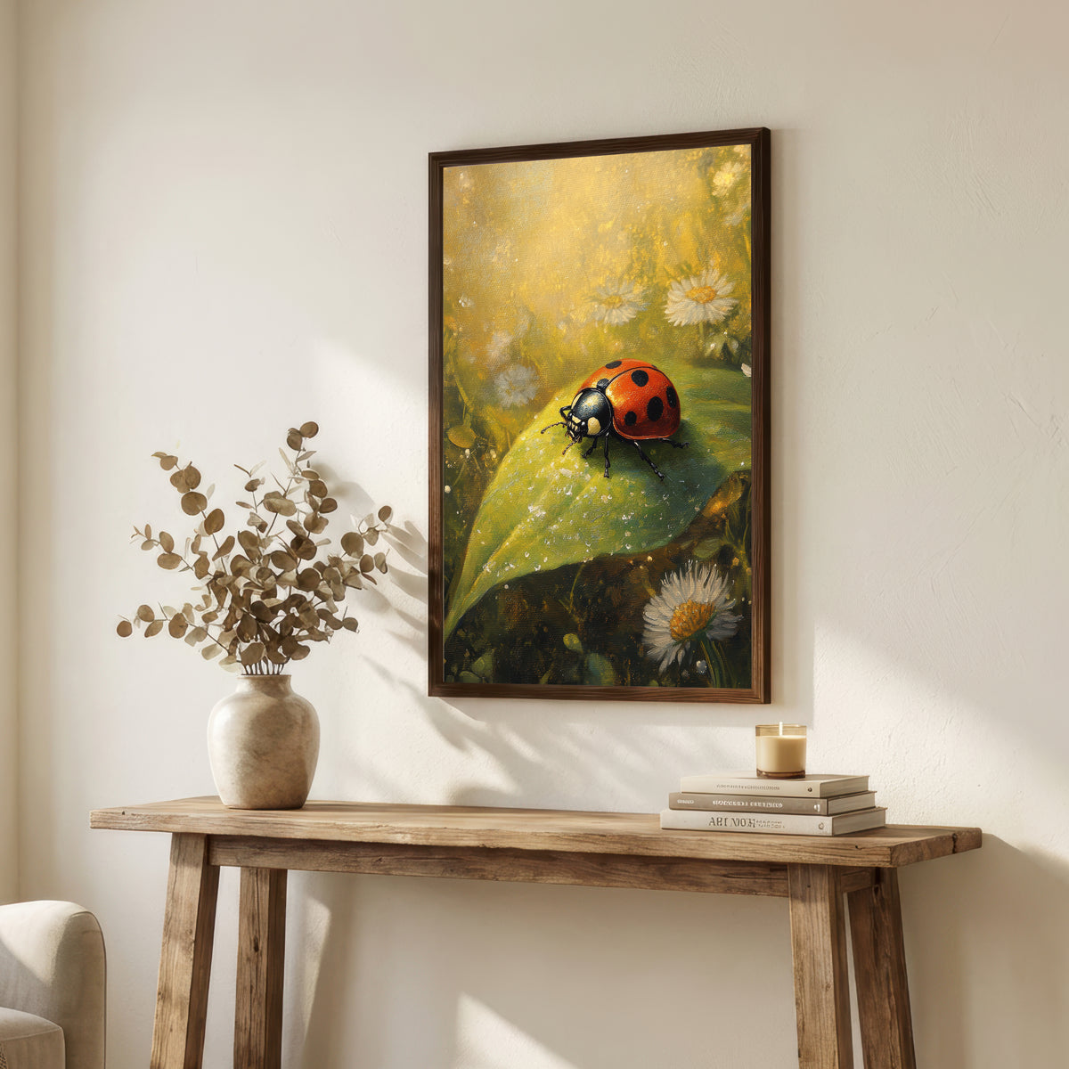 Ladybird Meadow Art Print