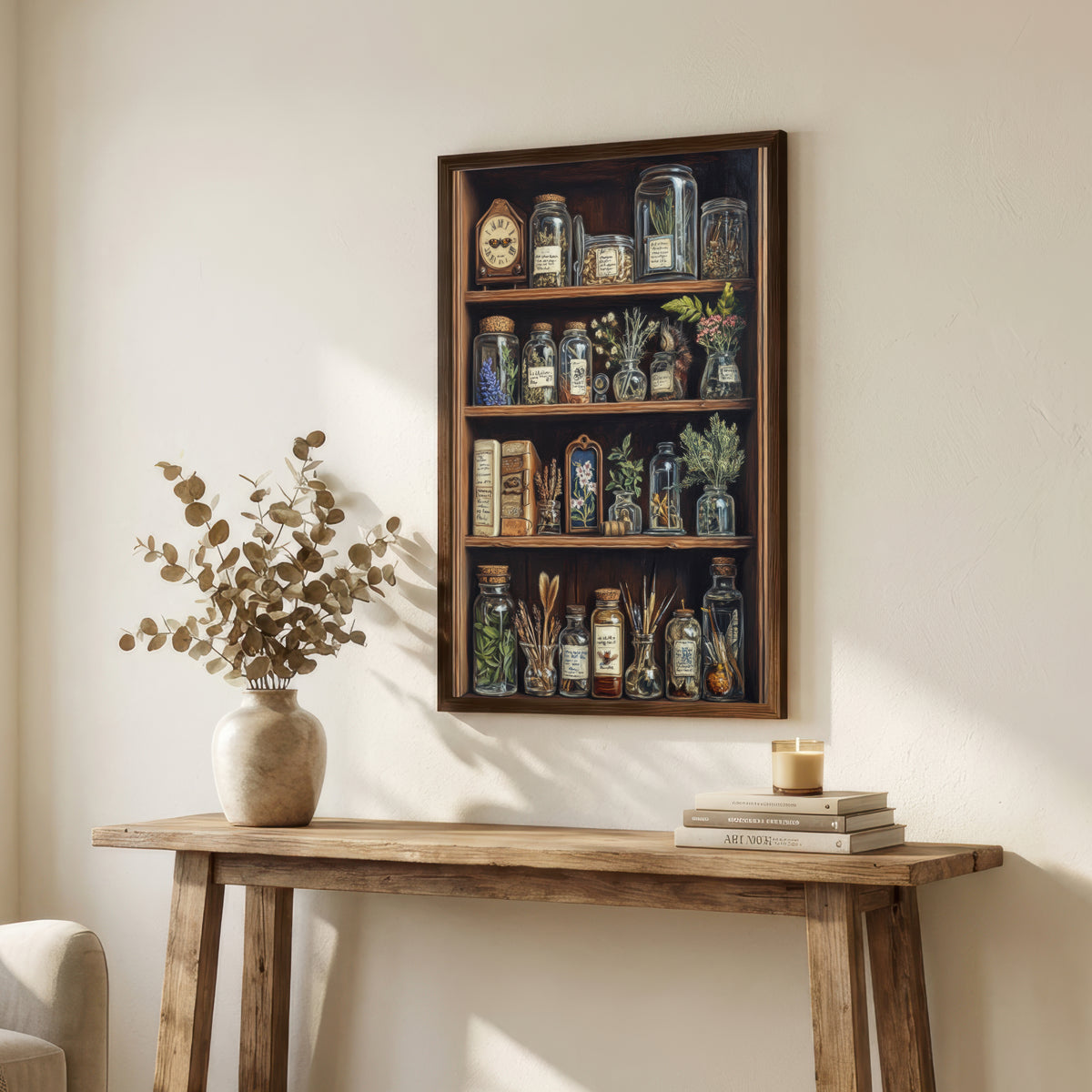 Vintage Apothecary Cabinet Art Print