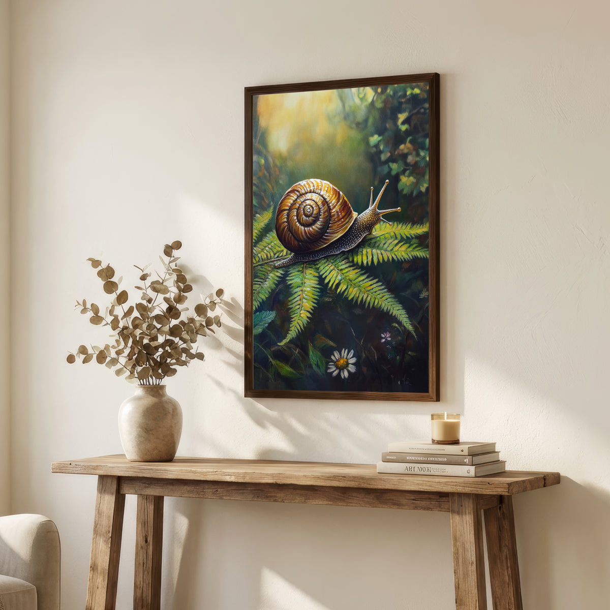 Woodland Snail Art Print