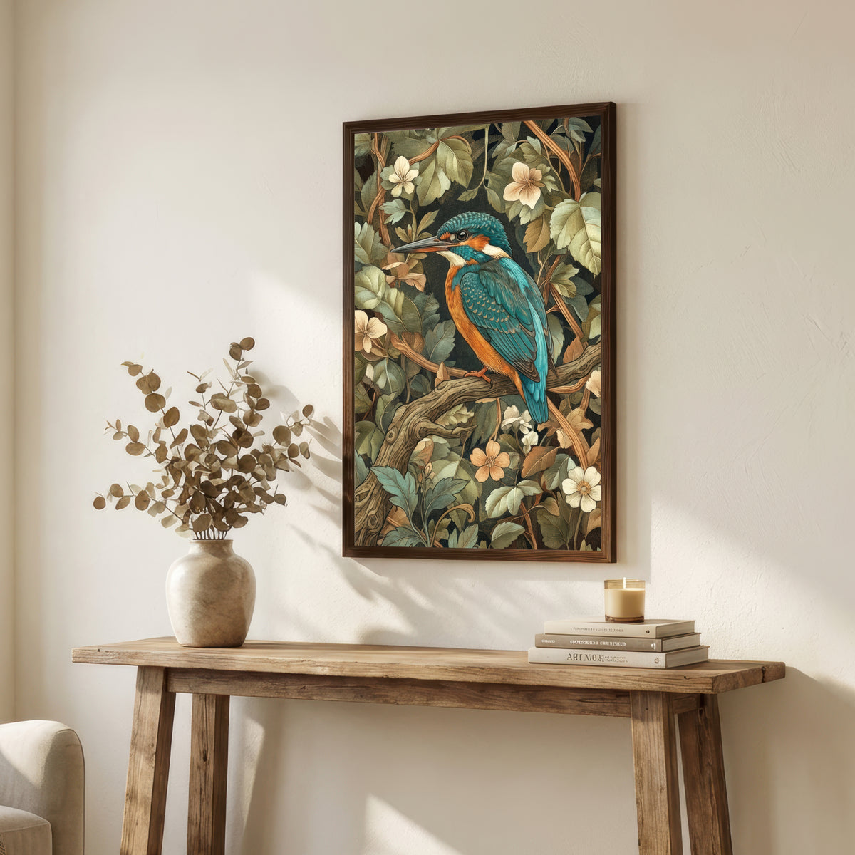Kingfisher Botanical Art Print