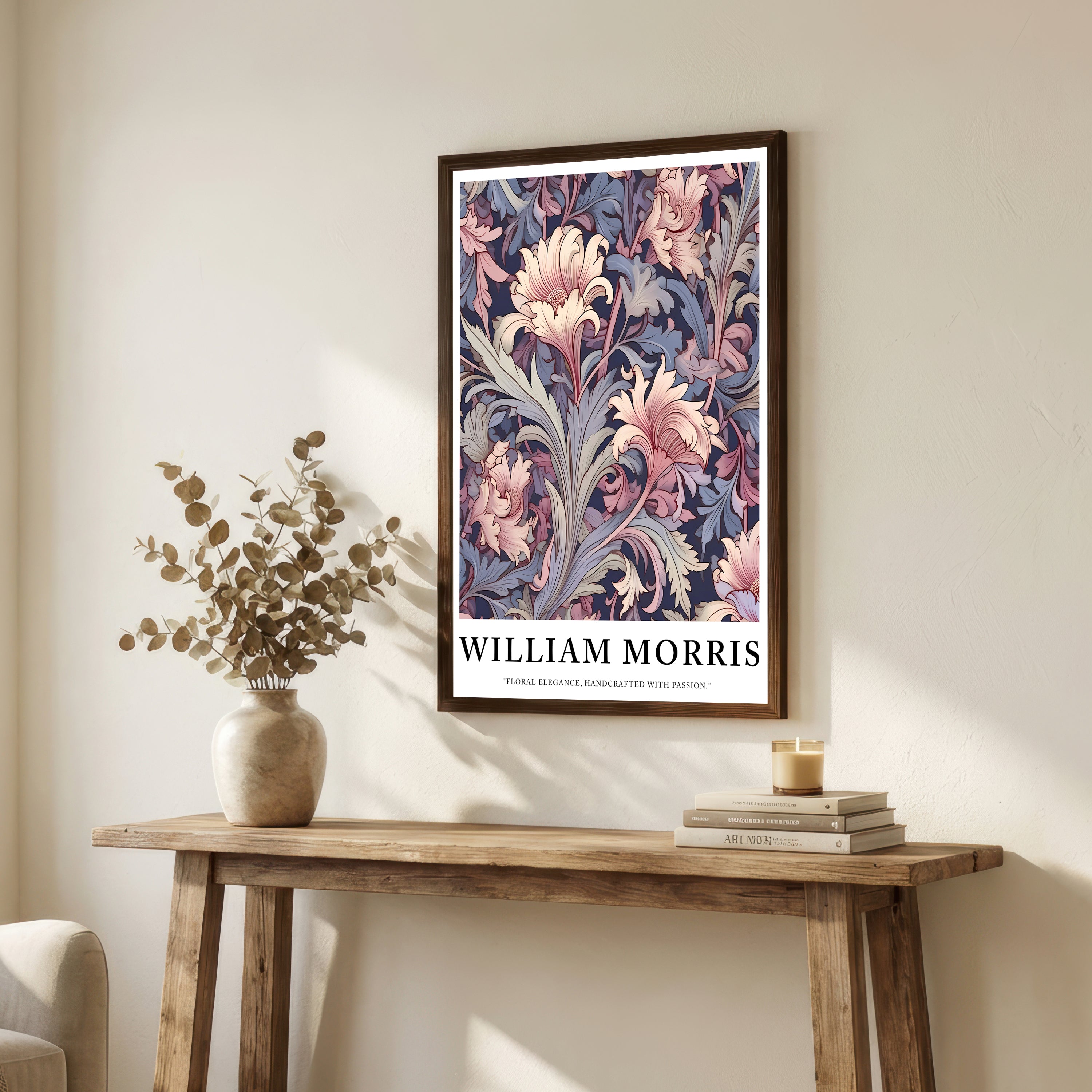 William Morris Inspired Floral Art Print