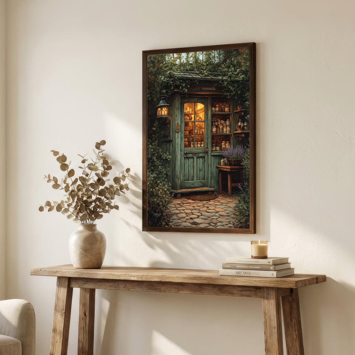 Woodland Apothecary Cottage Art Print
