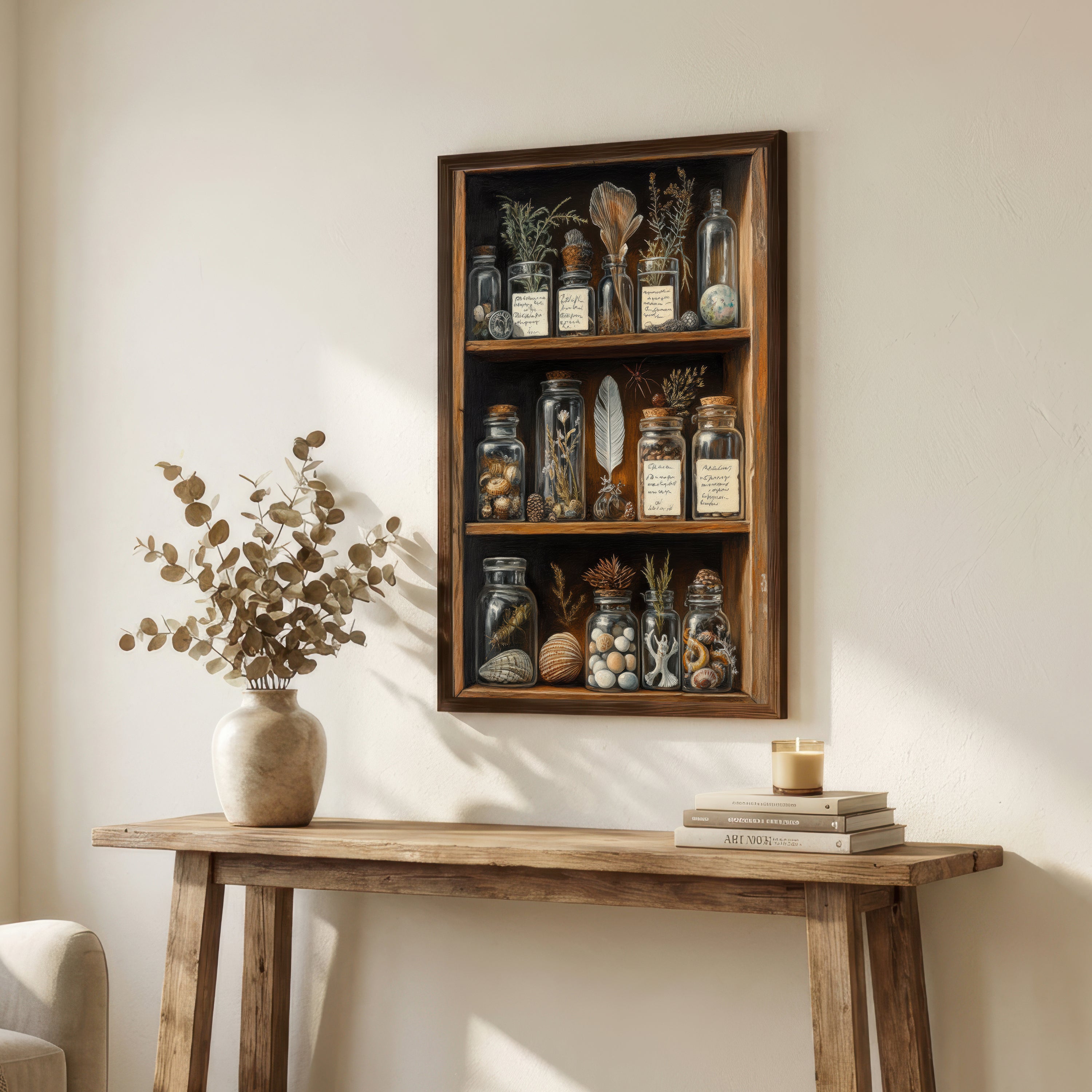 Vintage Apothecary Cabinet Art Print