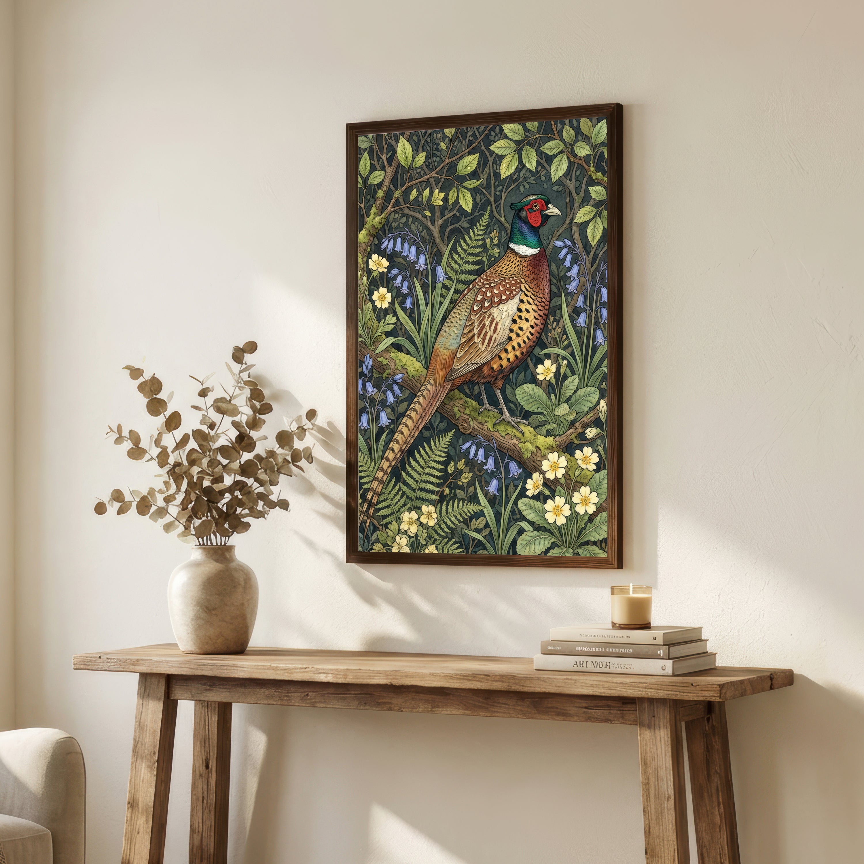 Pheasant Botanical Art Print
