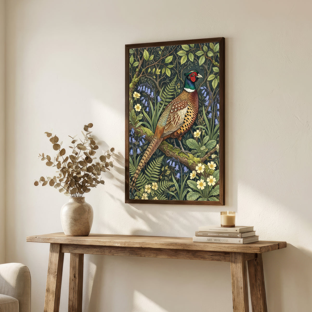 Pheasant Botanical Art Print