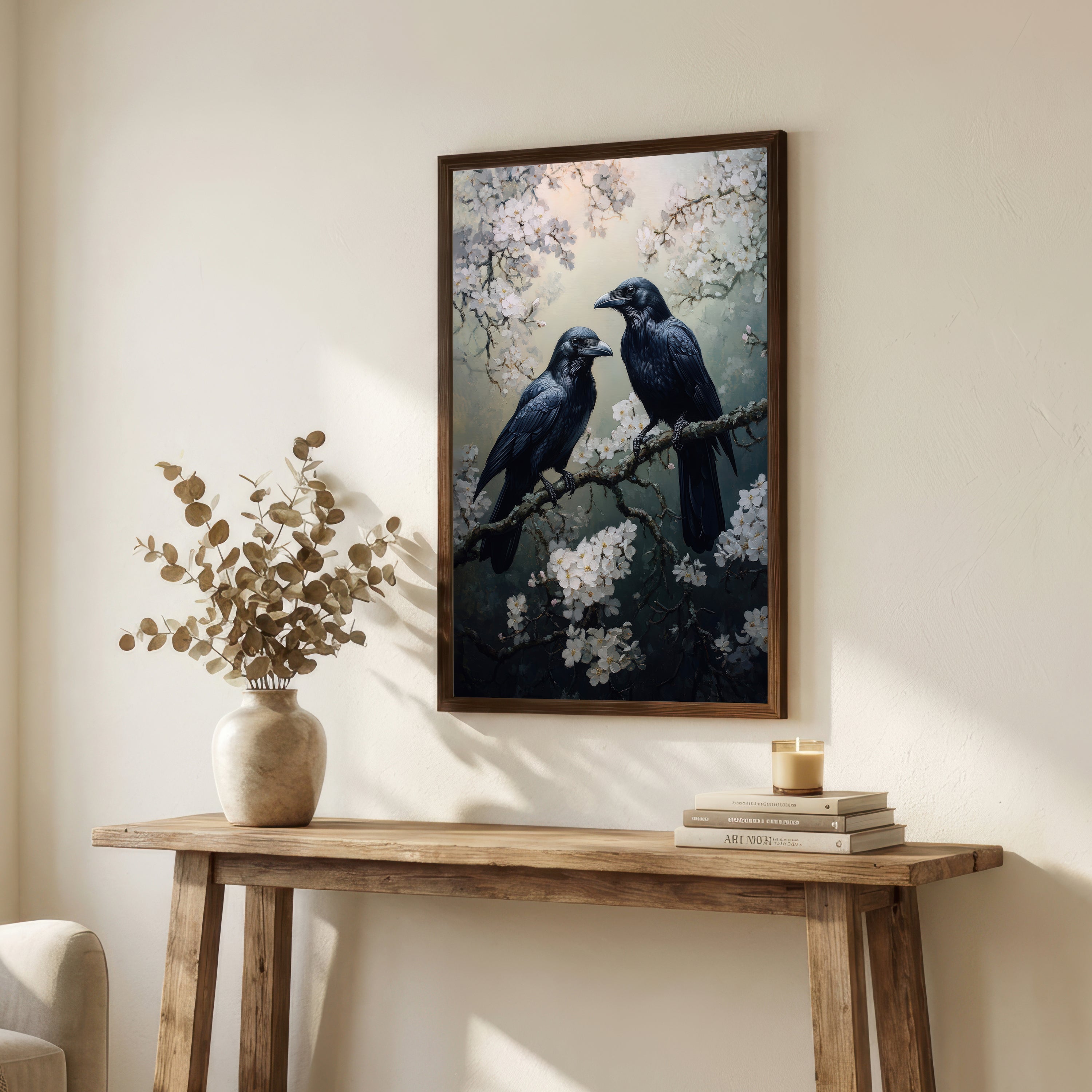 Raven Blossom Art Print