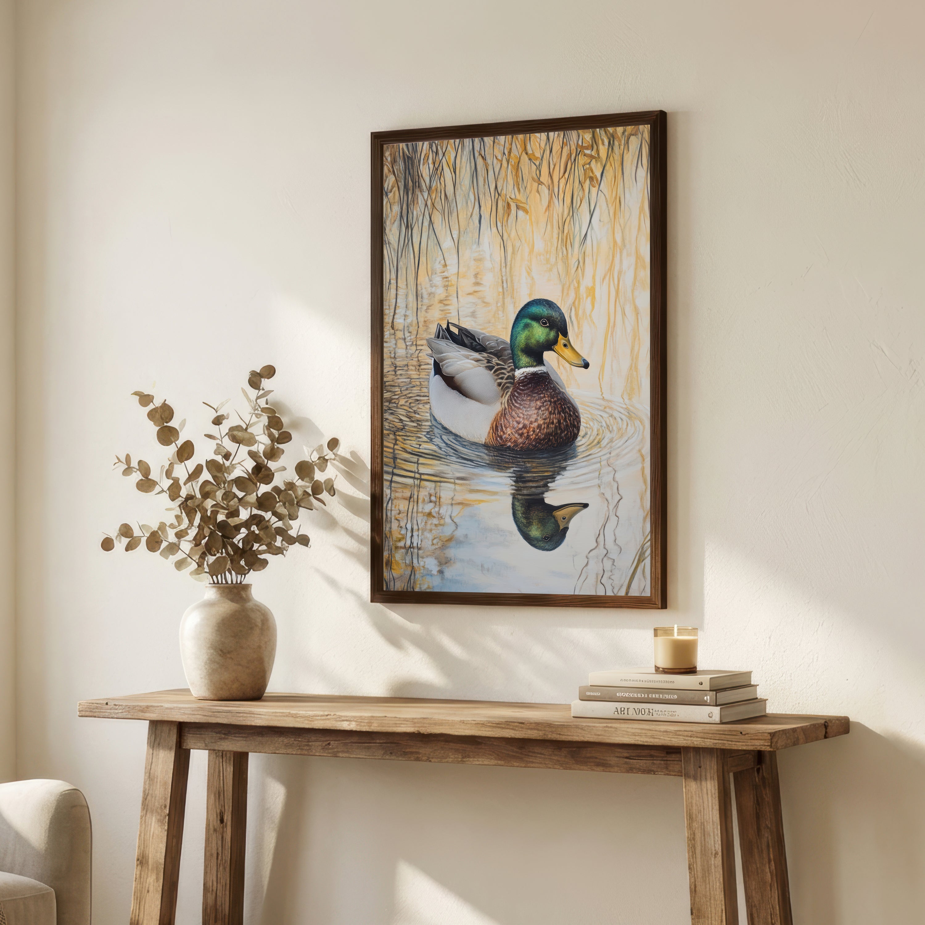 Mallard Duck Pond Art Print