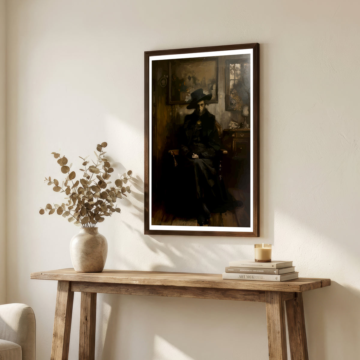Mysterious Gentleman Dark Academia Art Print