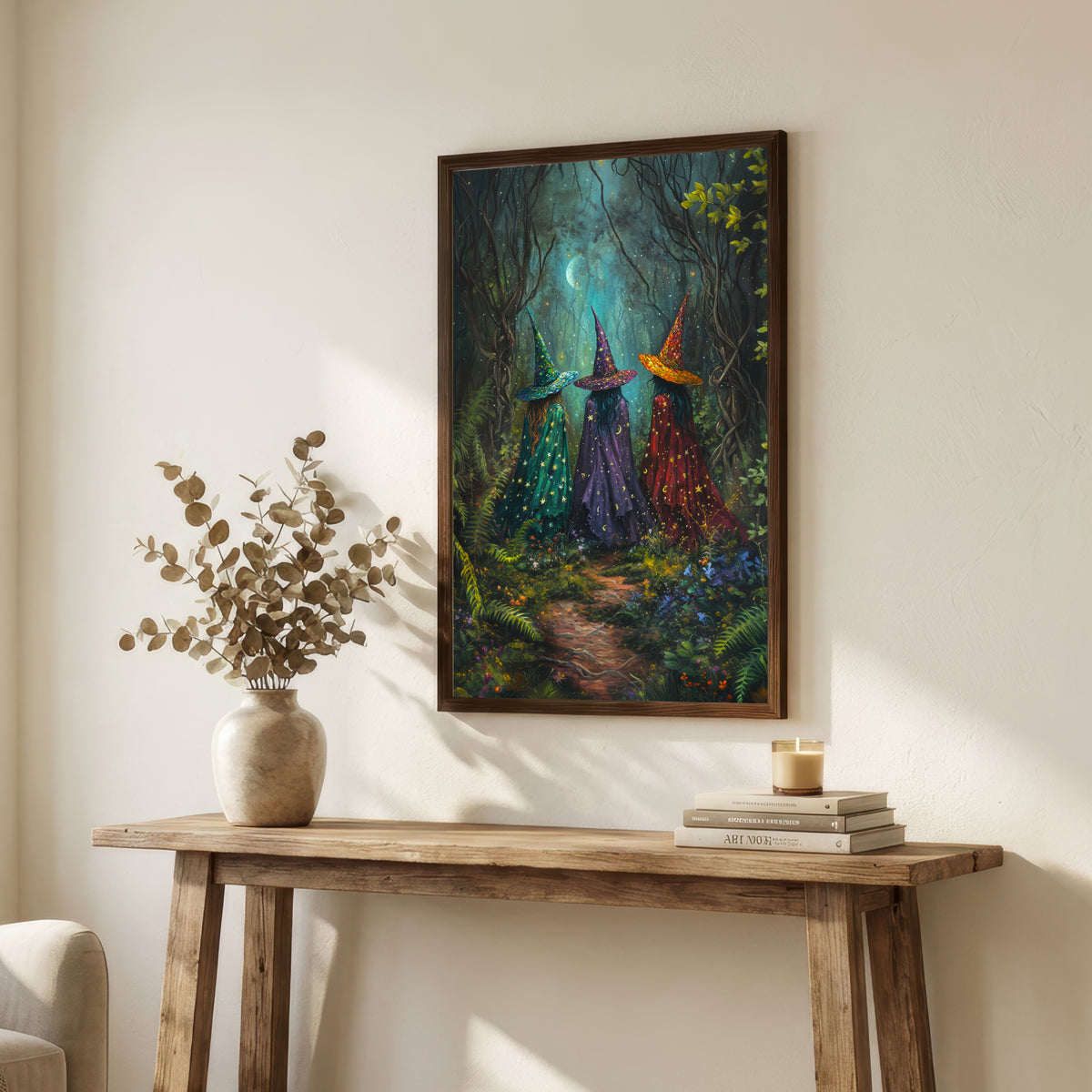Three Witches Enchanted Forest Art Print