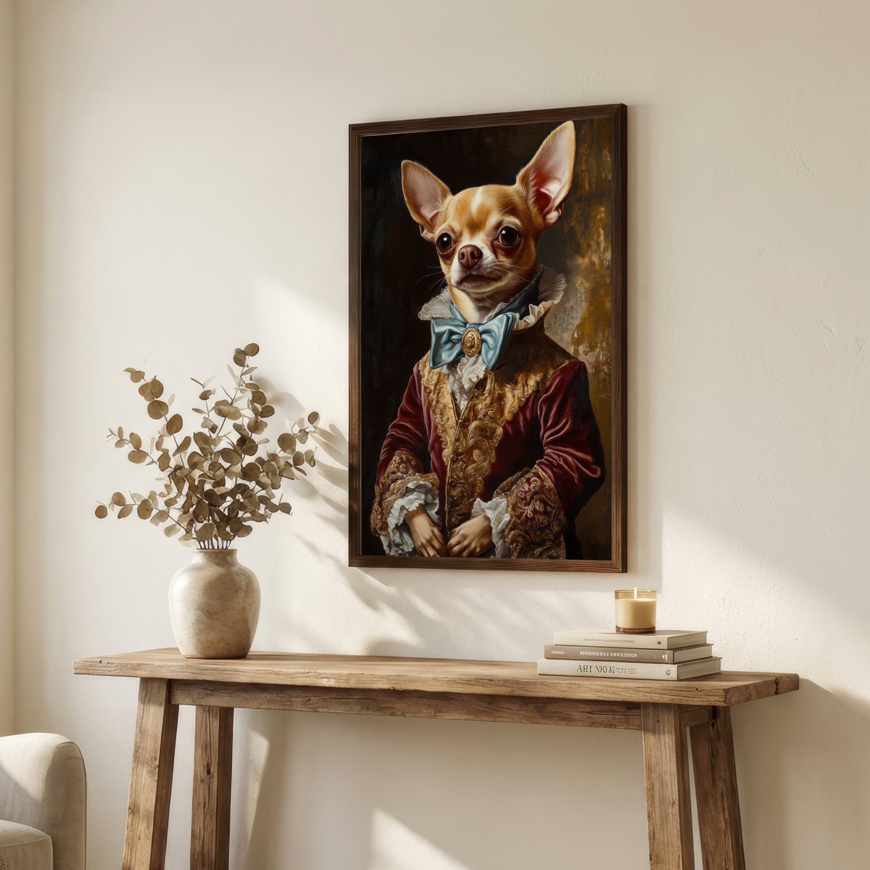 Aristocratic Chihuahua Portrait Art Print