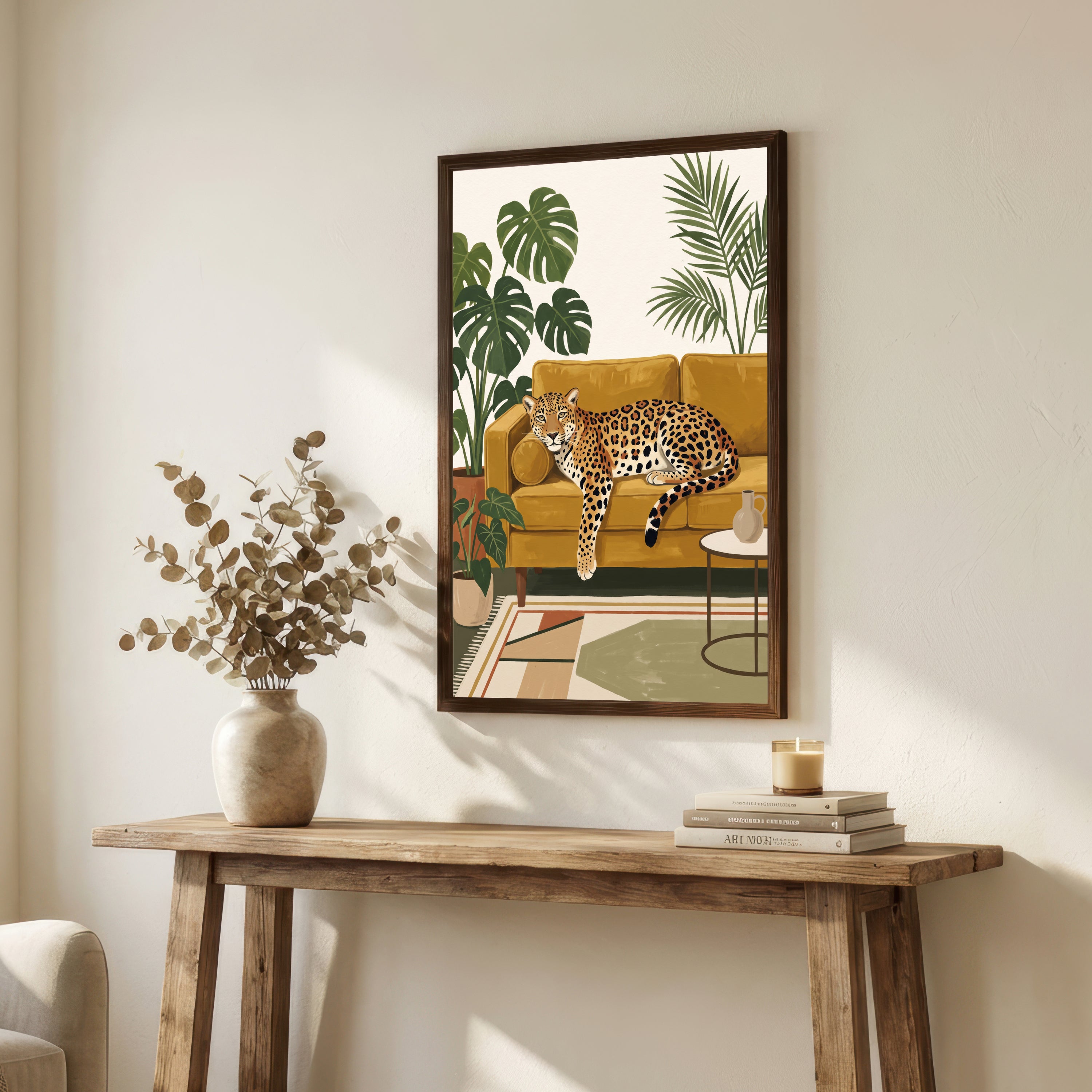 Leopard Tropical Interior Art Print