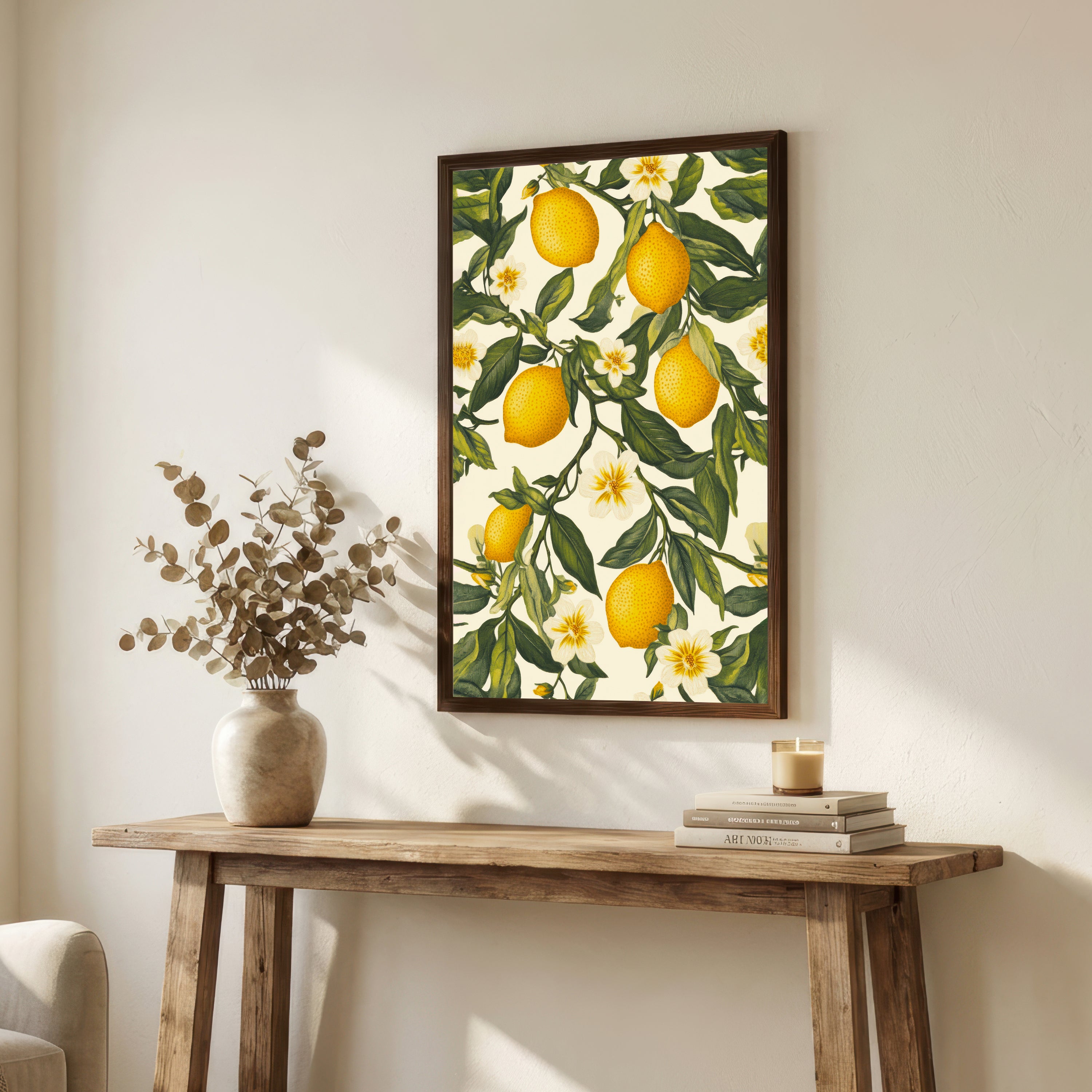 Vintage Lemon Botanical Art Print