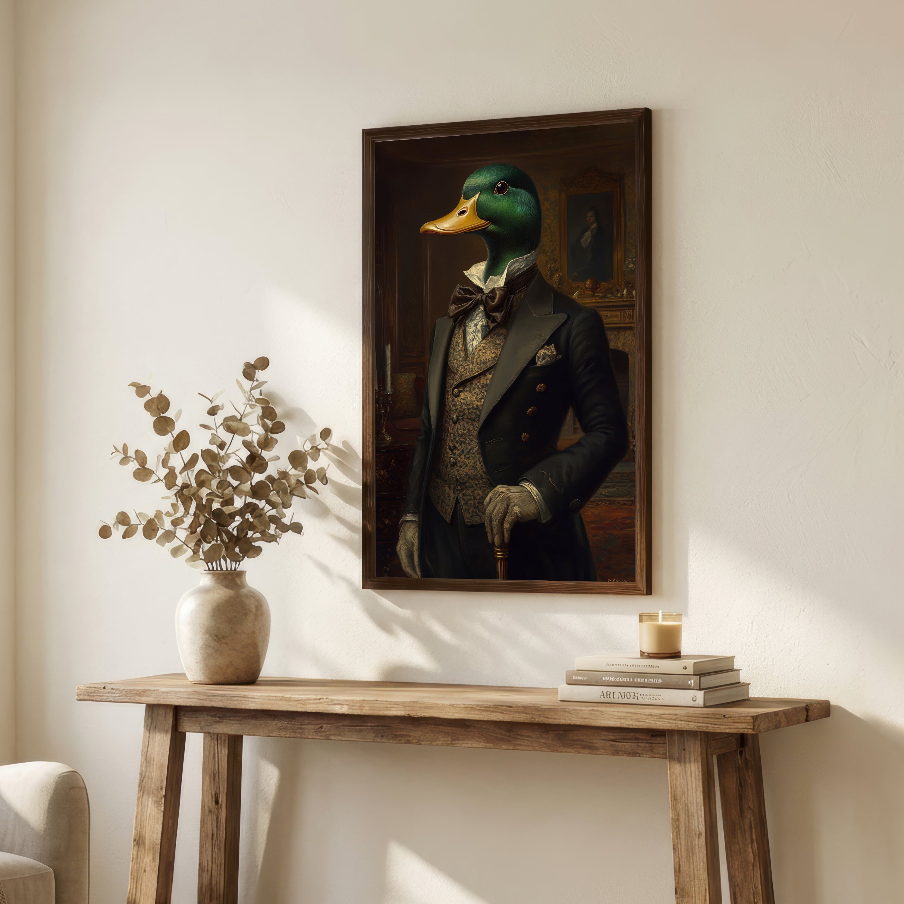 Dapper Mallard Victorian Art Print