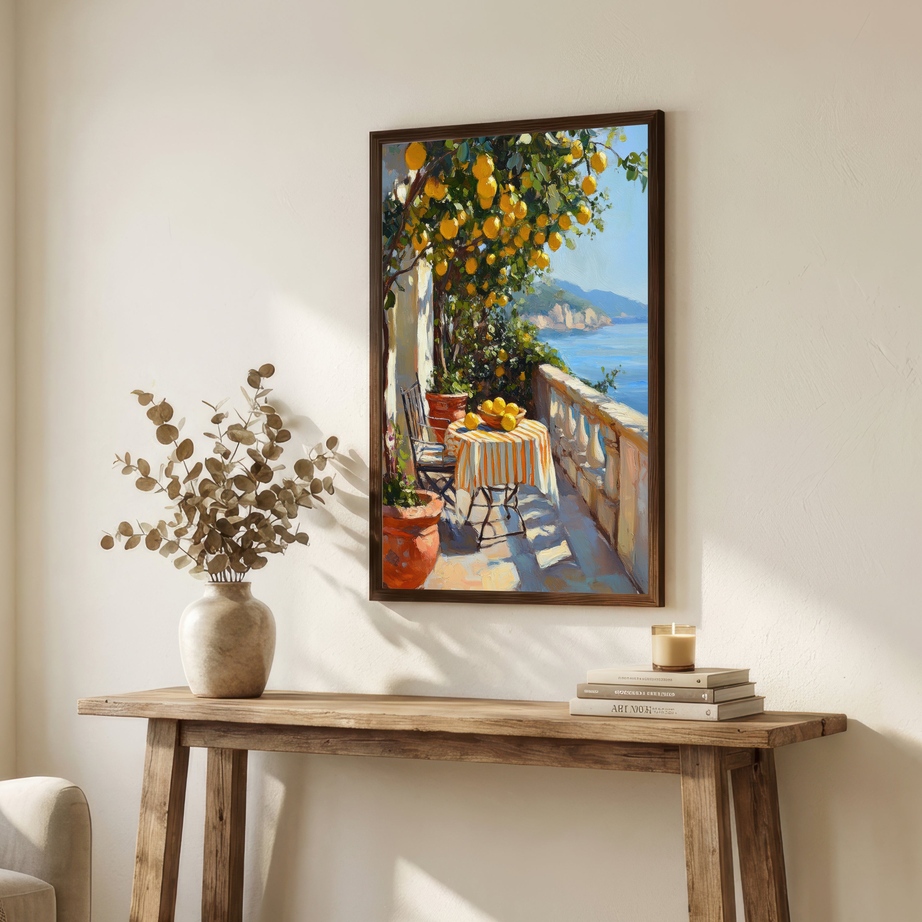 Mediterranean Lemon Tree Art Print