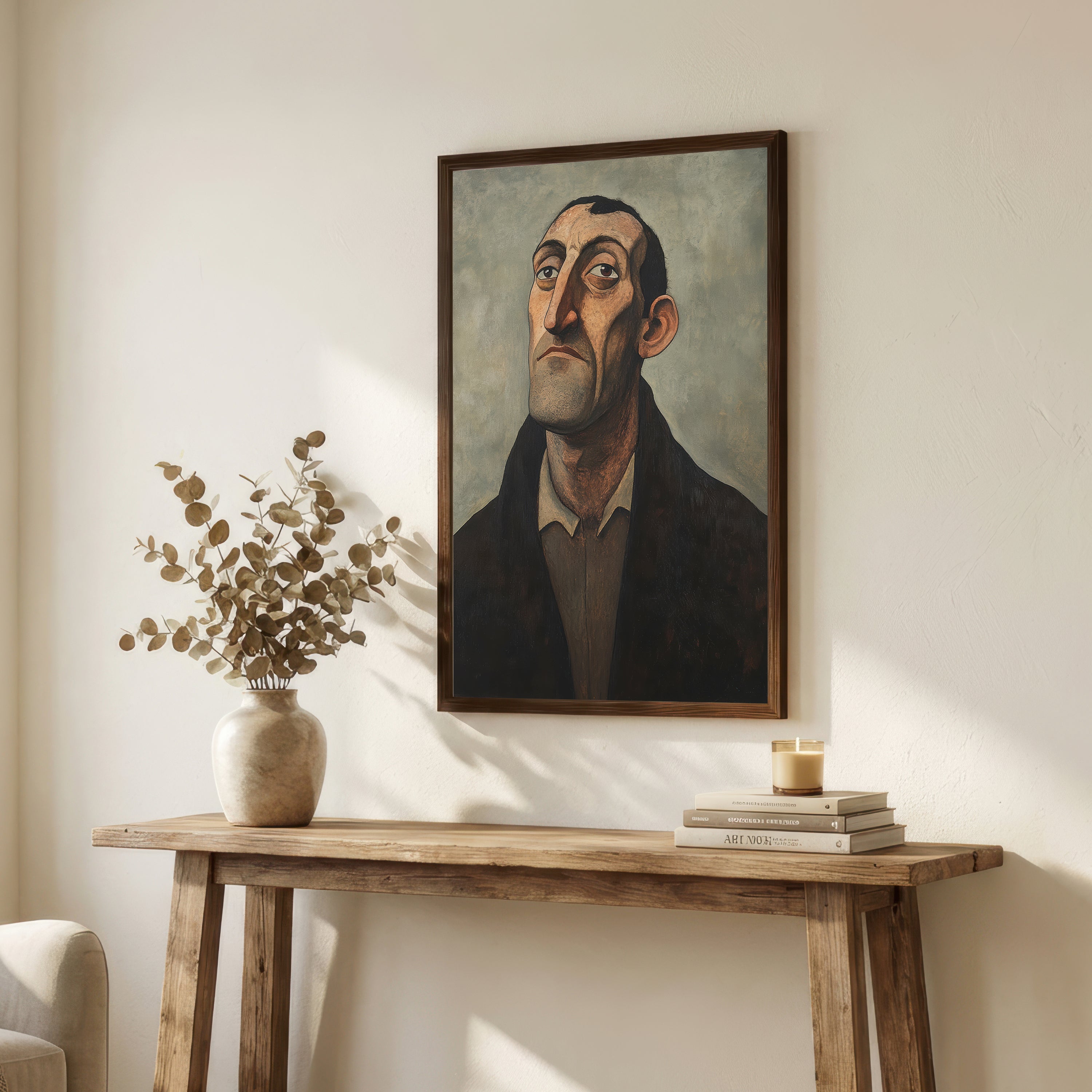 Solemn Gentleman Portrait Art Print