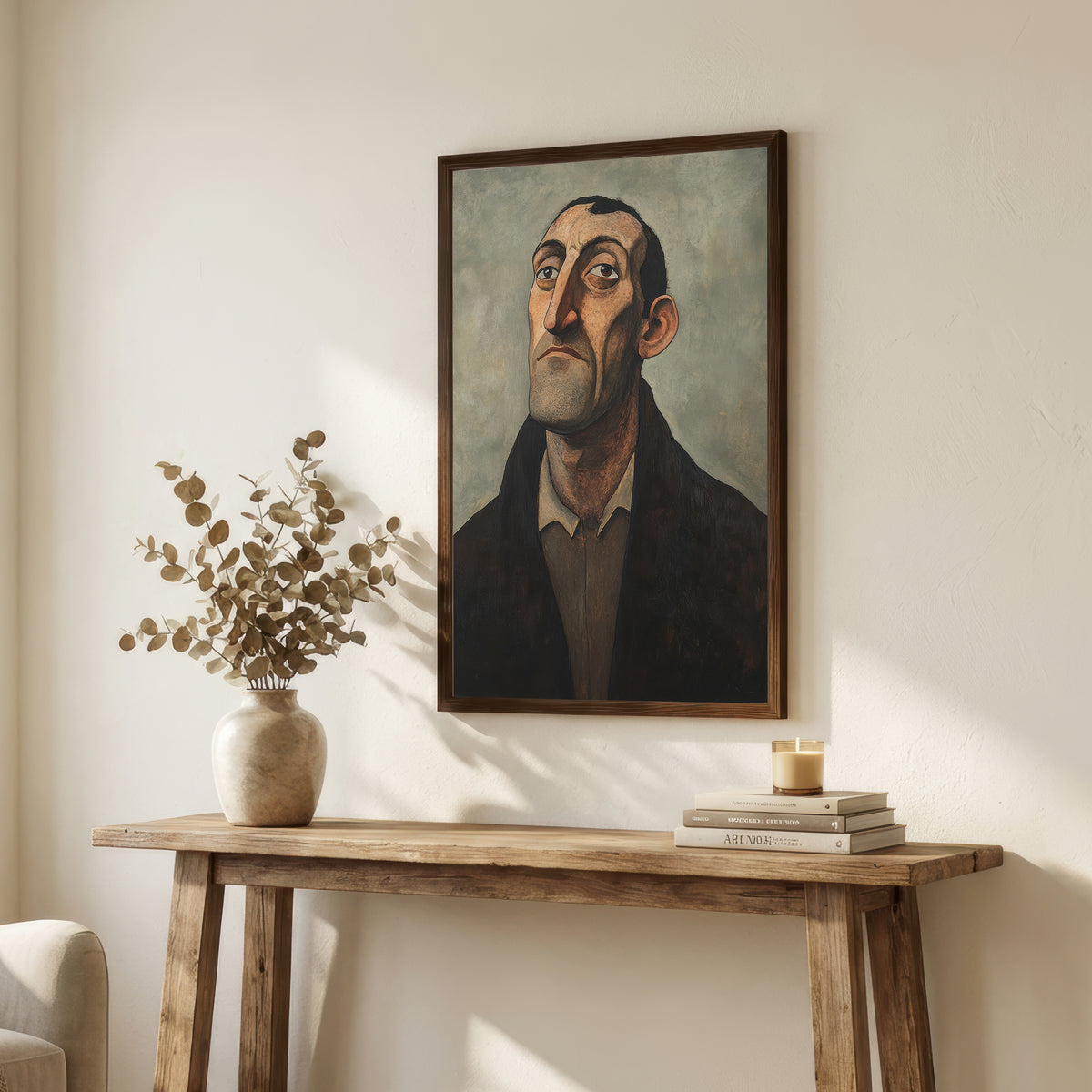 Solemn Gentleman Portrait Art Print