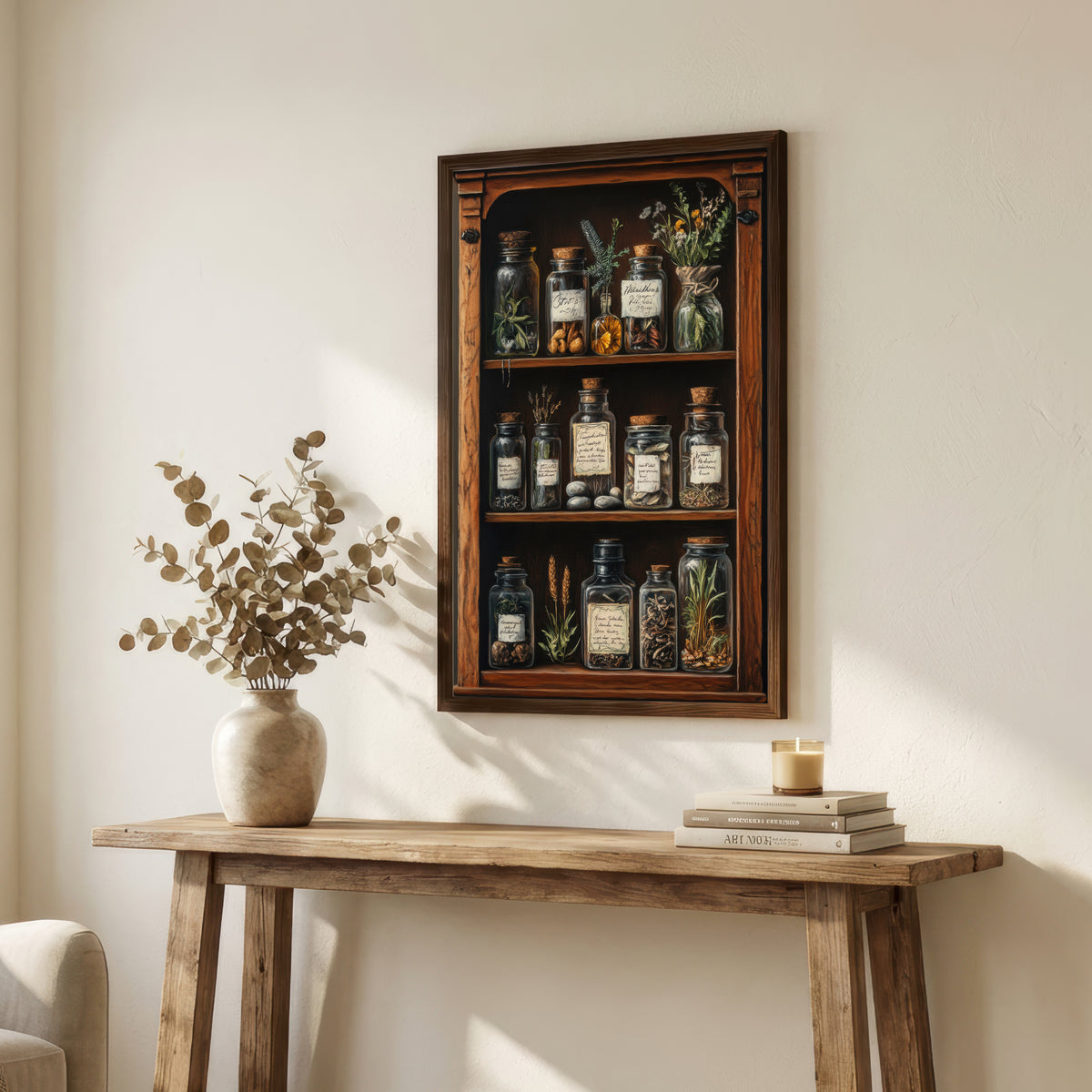 Vintage Apothecary Jars Art Print