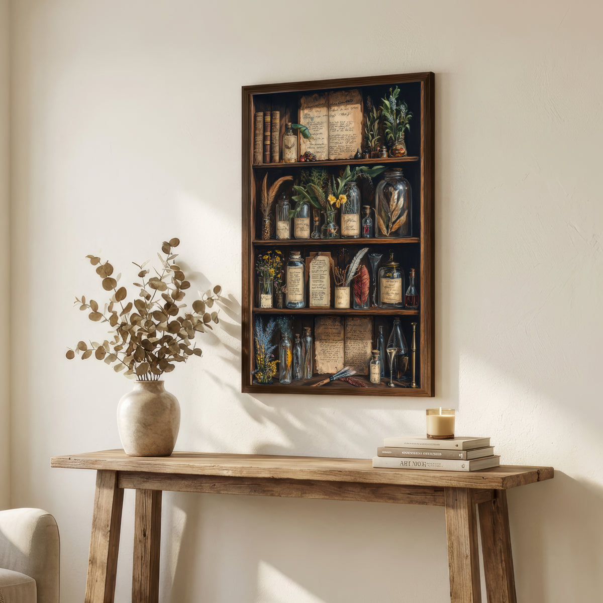Apothecary Cabinet Dark Academia Art Print