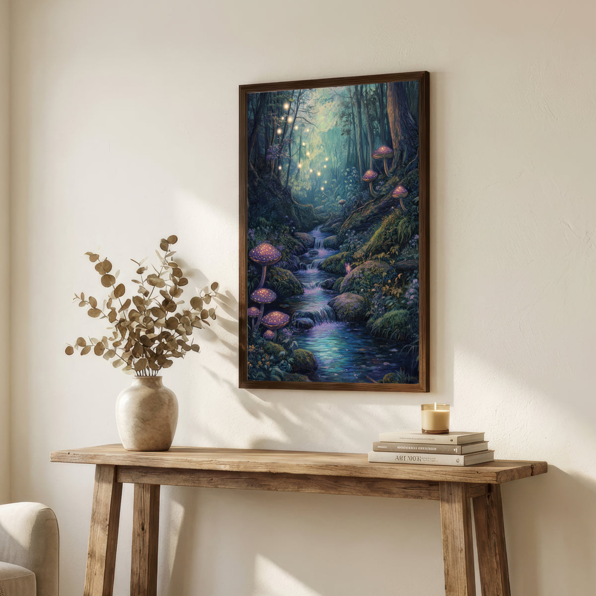 Enchanted Forest Mushroom Art Print