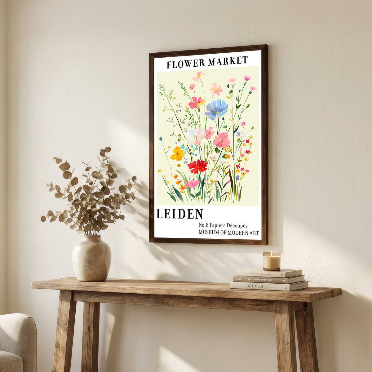 Leiden Flower Market Art Print