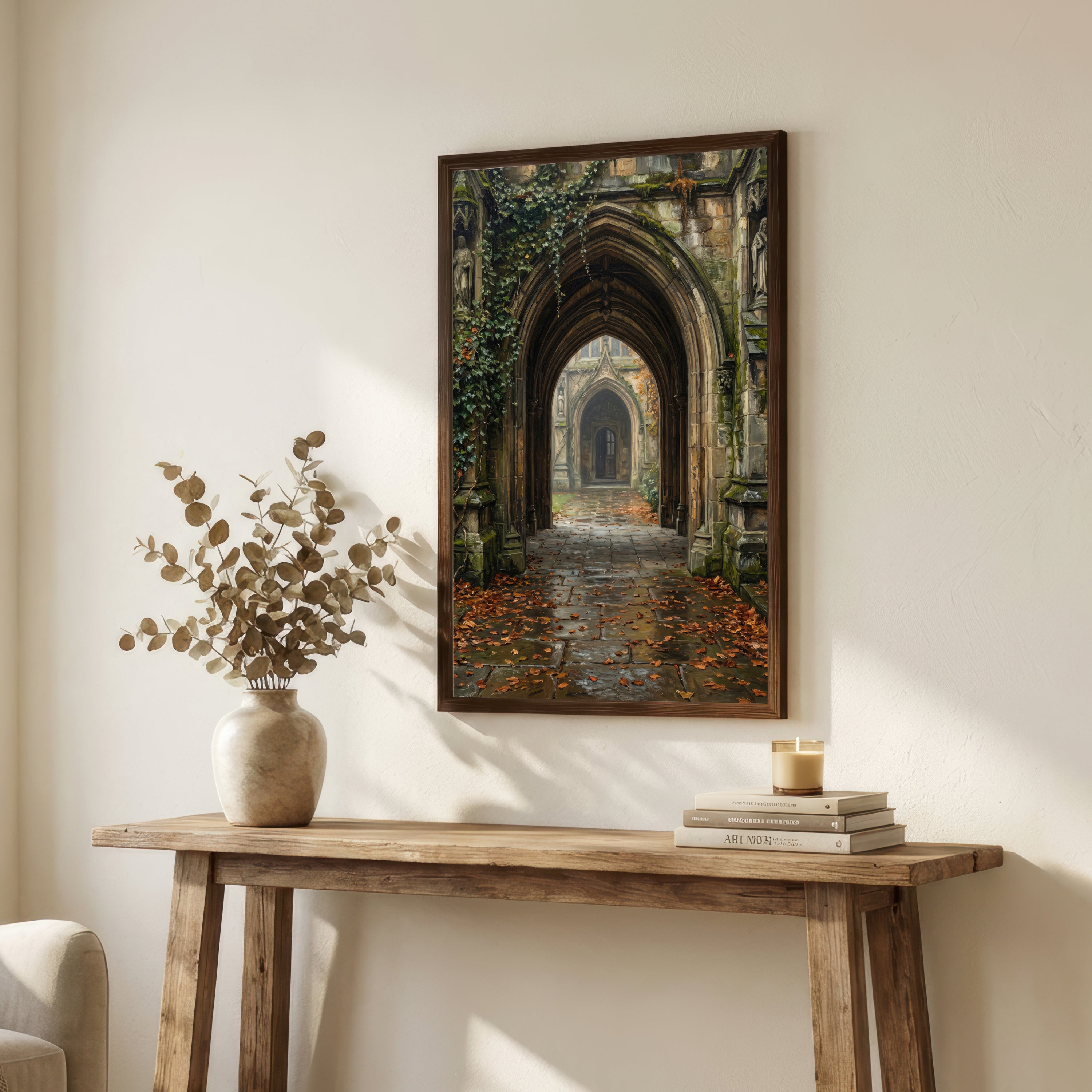 Gothic Cloister Archway Art Print