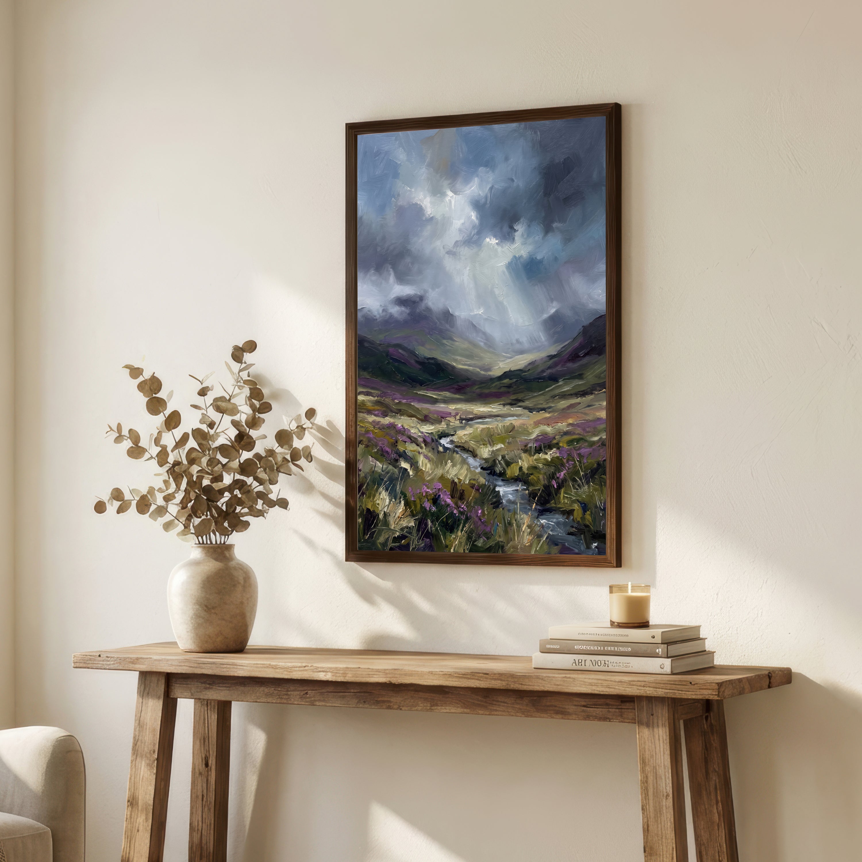Moody Mountain Valley Art Print