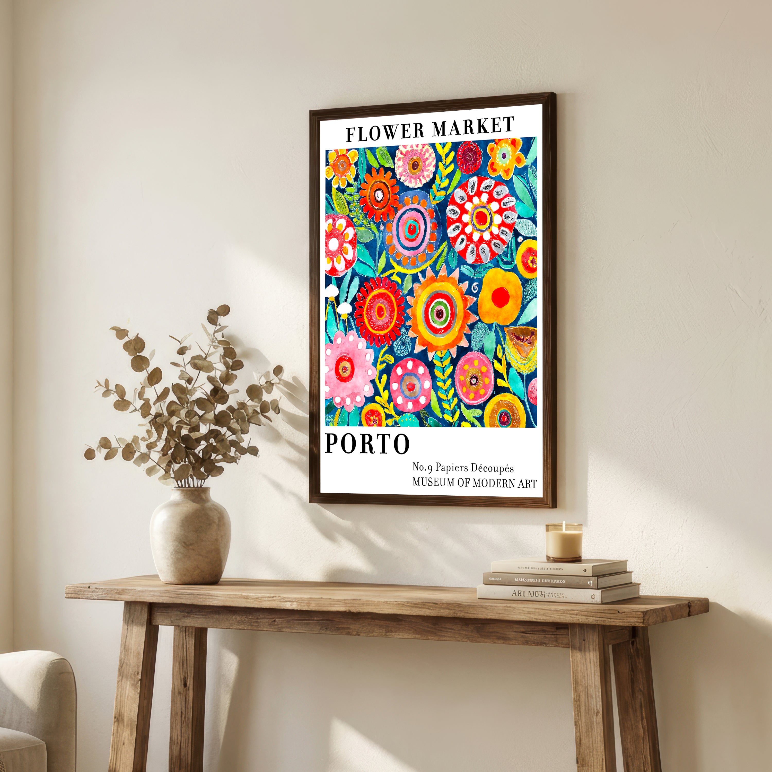 Porto Flower Market Art Print