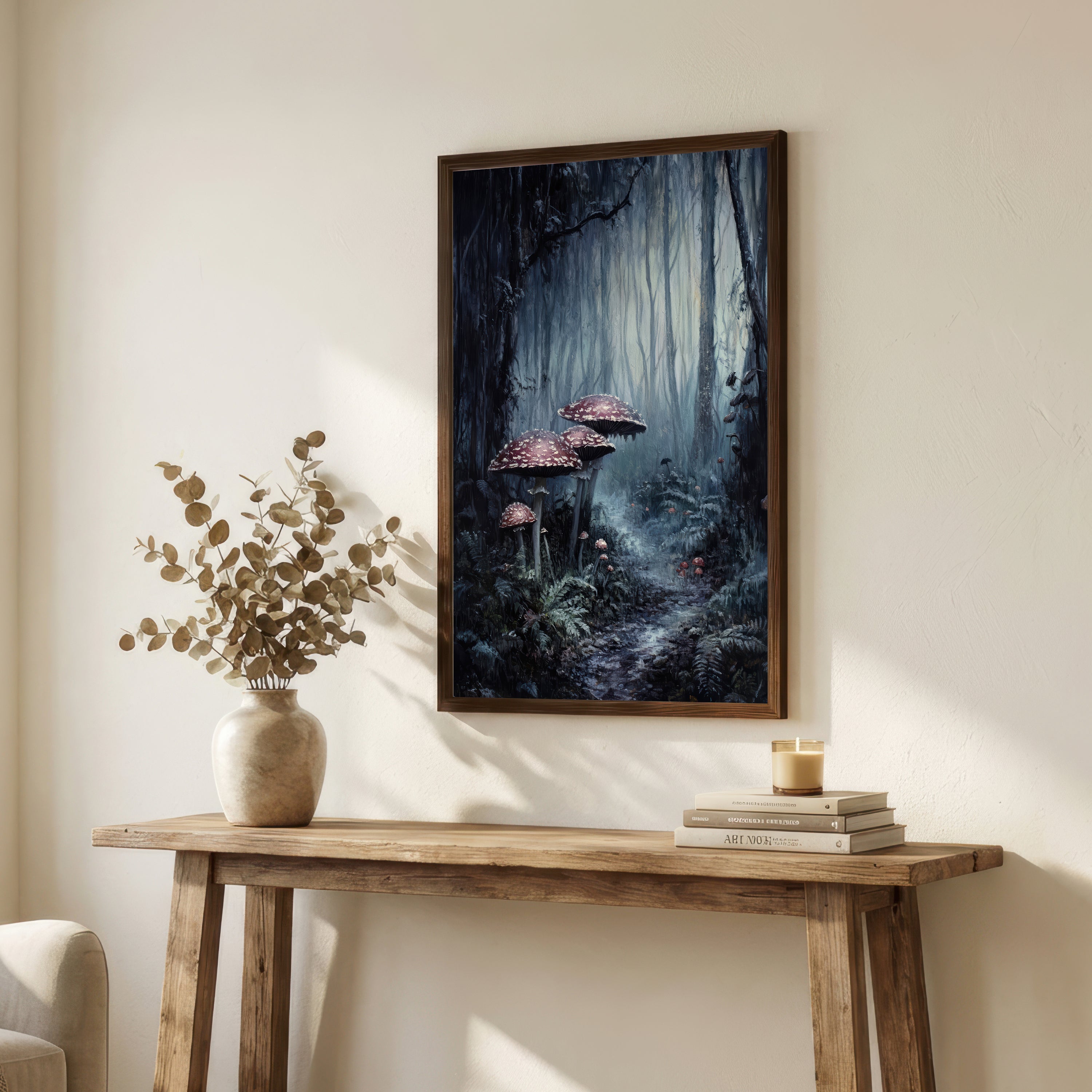 Enchanted Woodland Mushroom Art Print