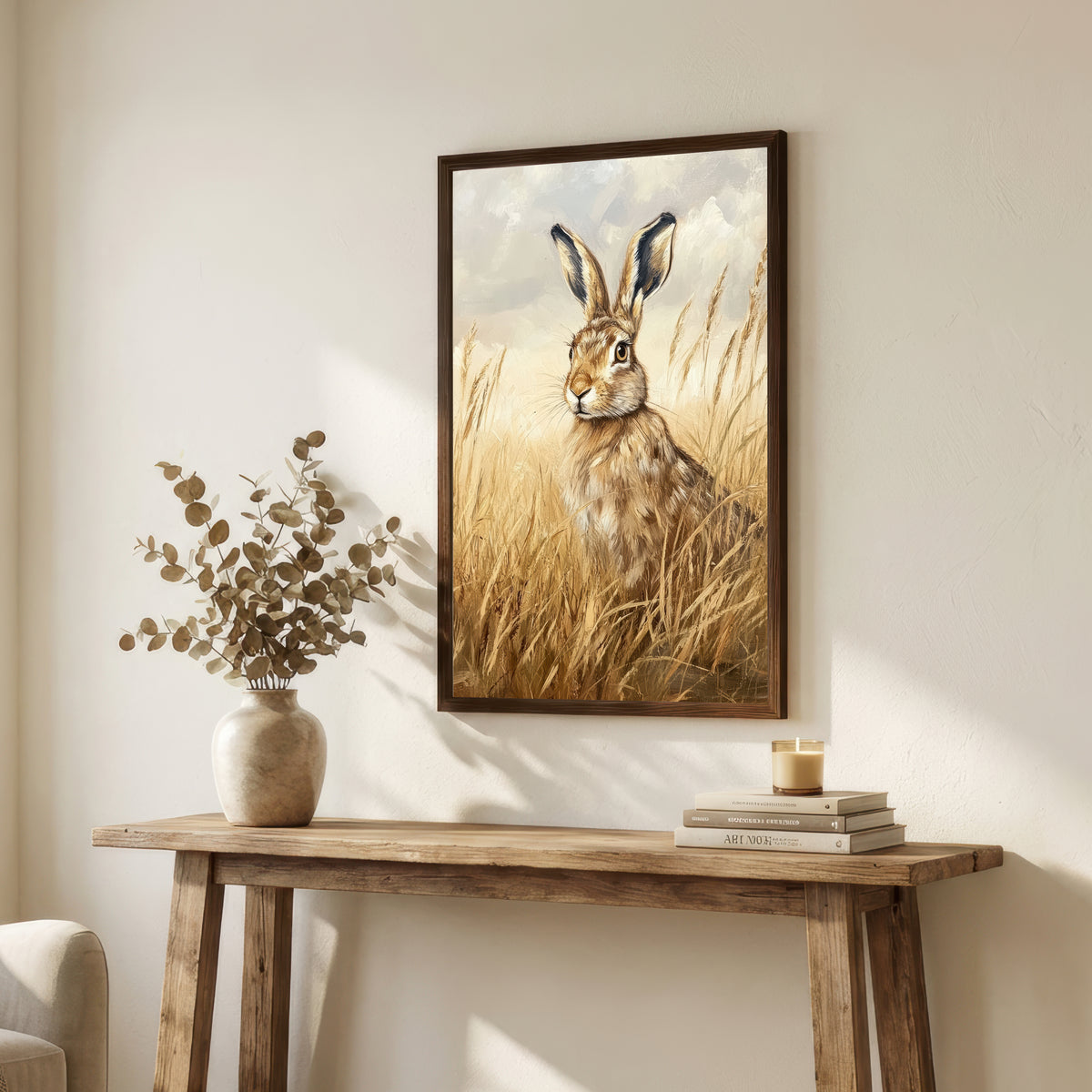 Hare Meadow Art Print