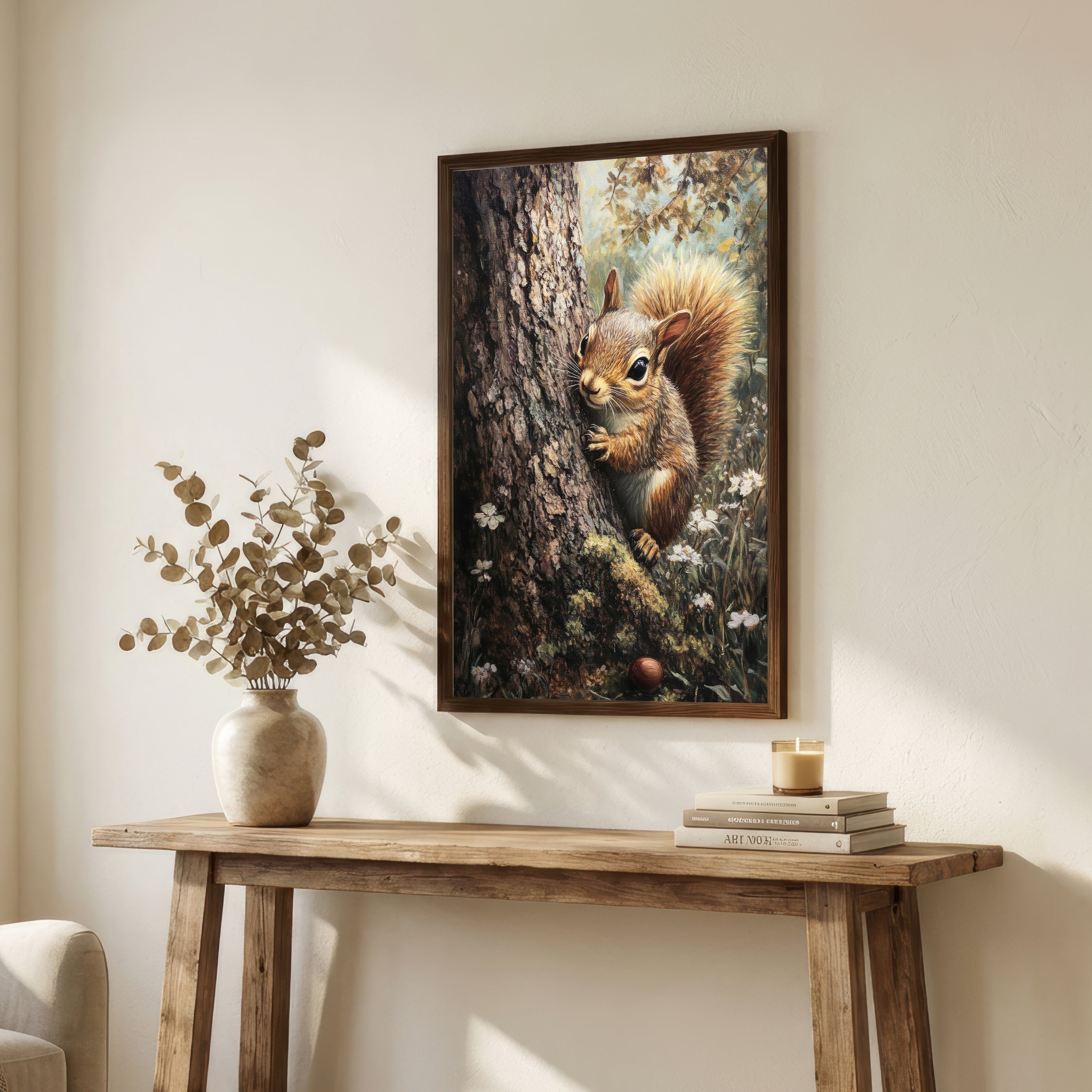 Woodland Squirrel Art Print
