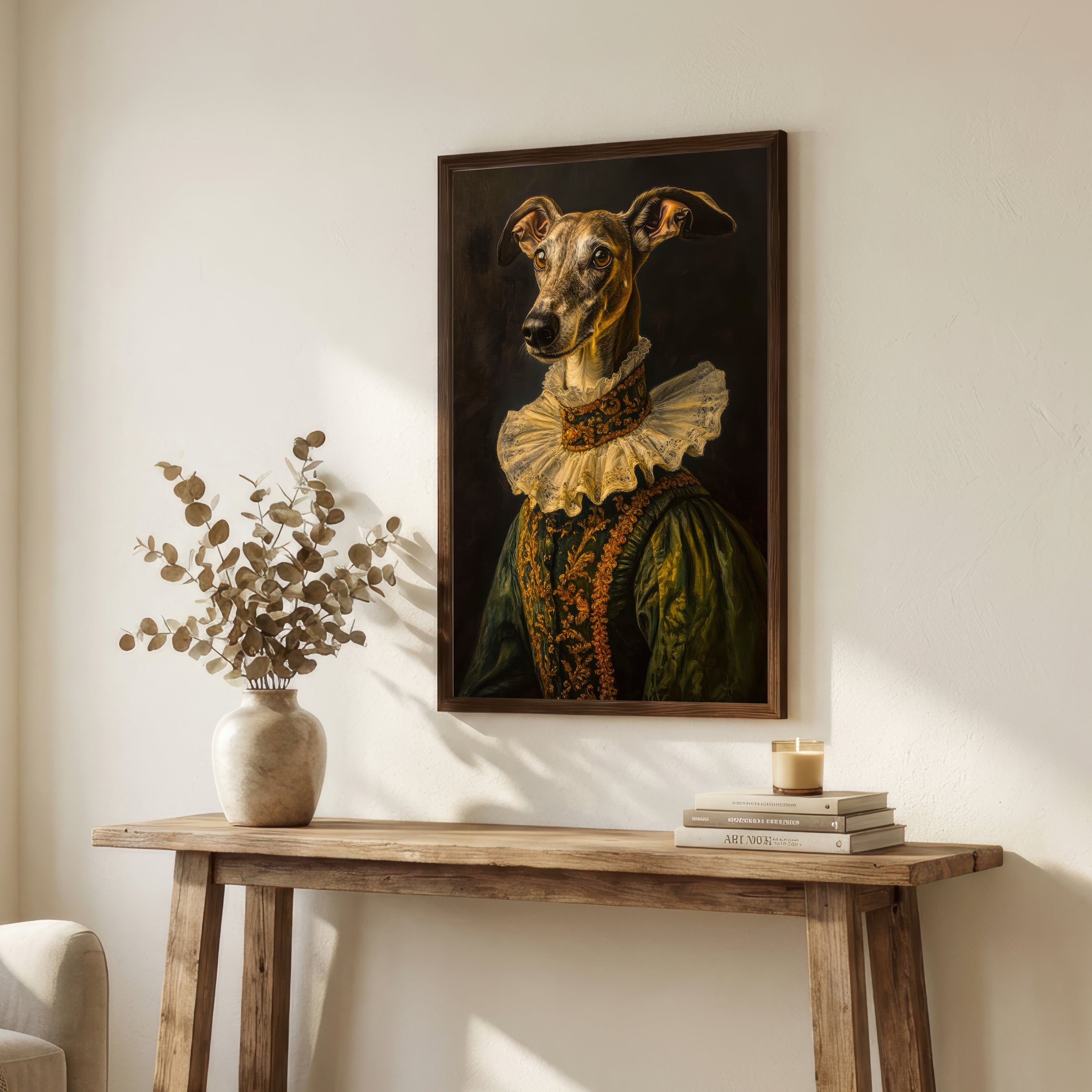 Victorian Greyhound Portrait Art Print