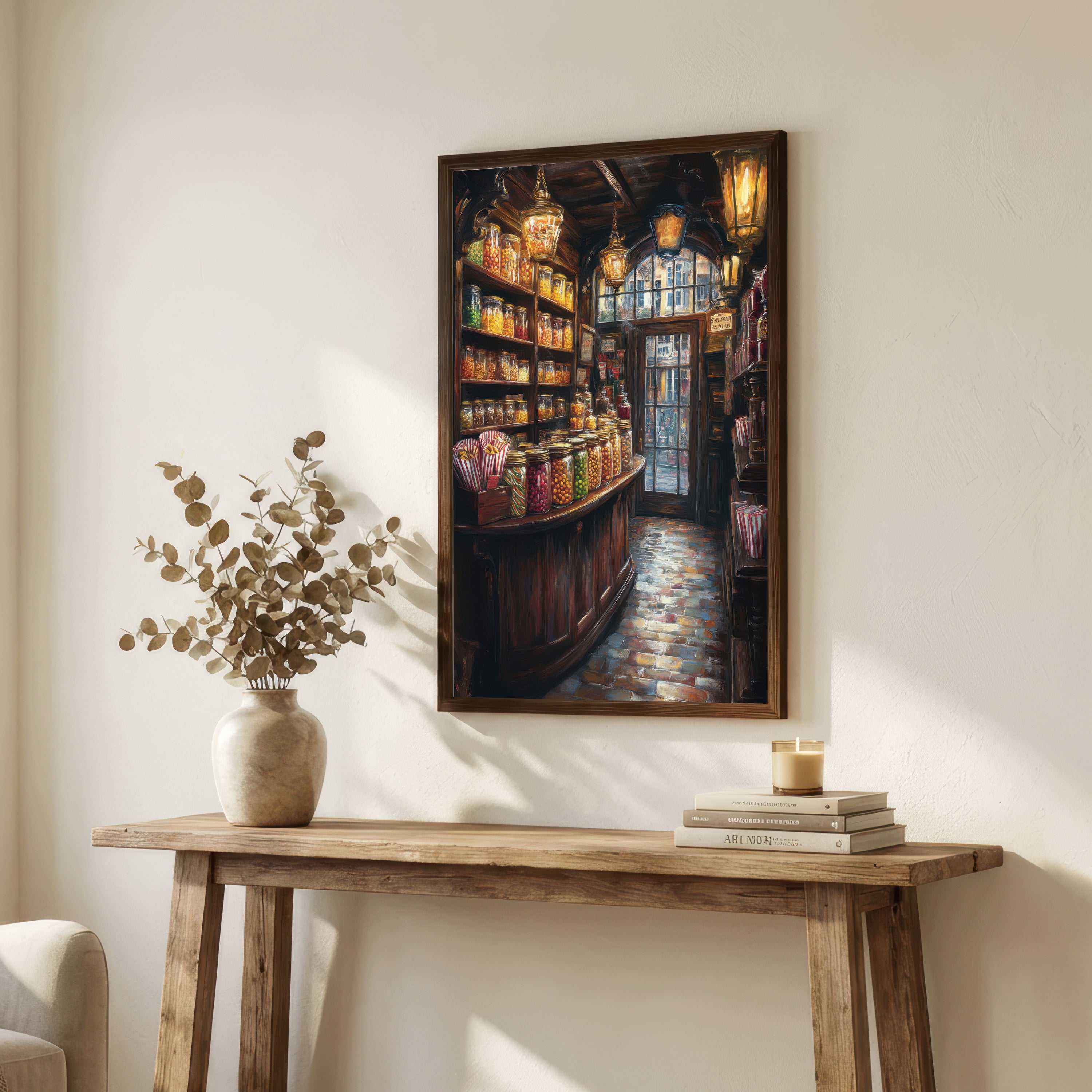 Vintage Sweet Shop Art Print