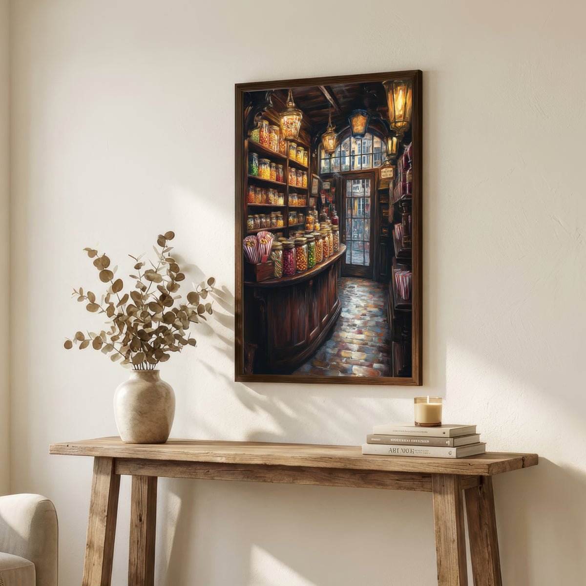 Vintage Sweet Shop Art Print