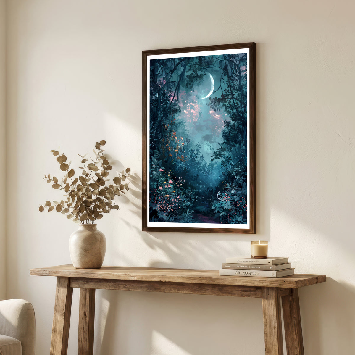 Moonlit Forest Art Print