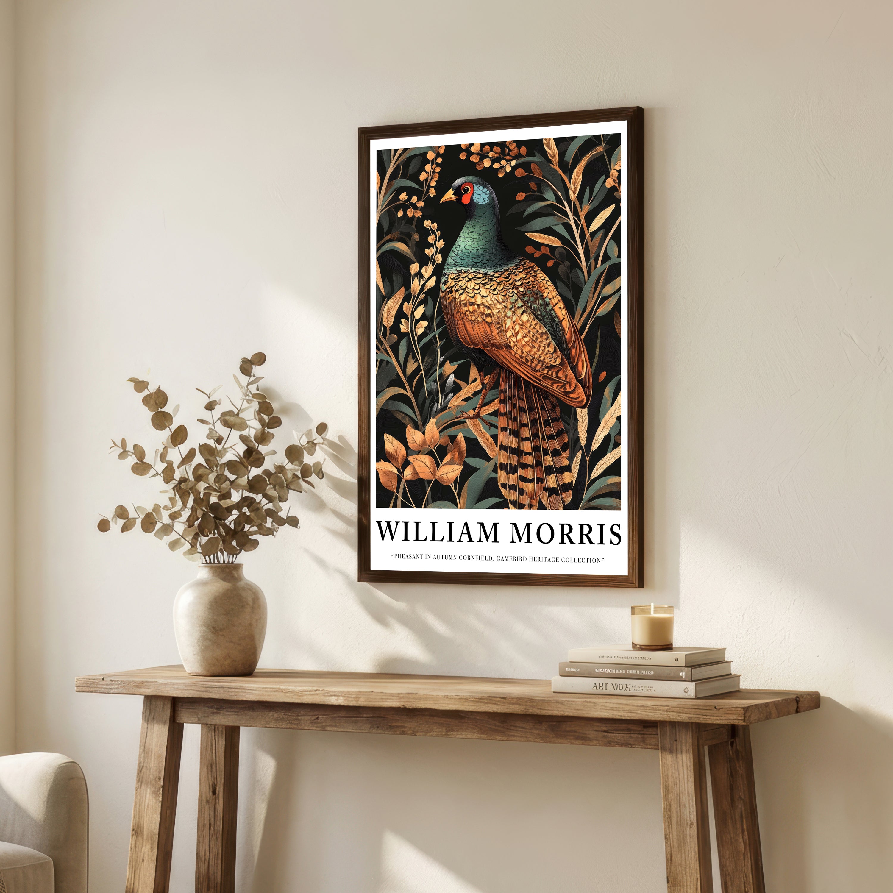 William Morris Inspired Pheasant Art Print