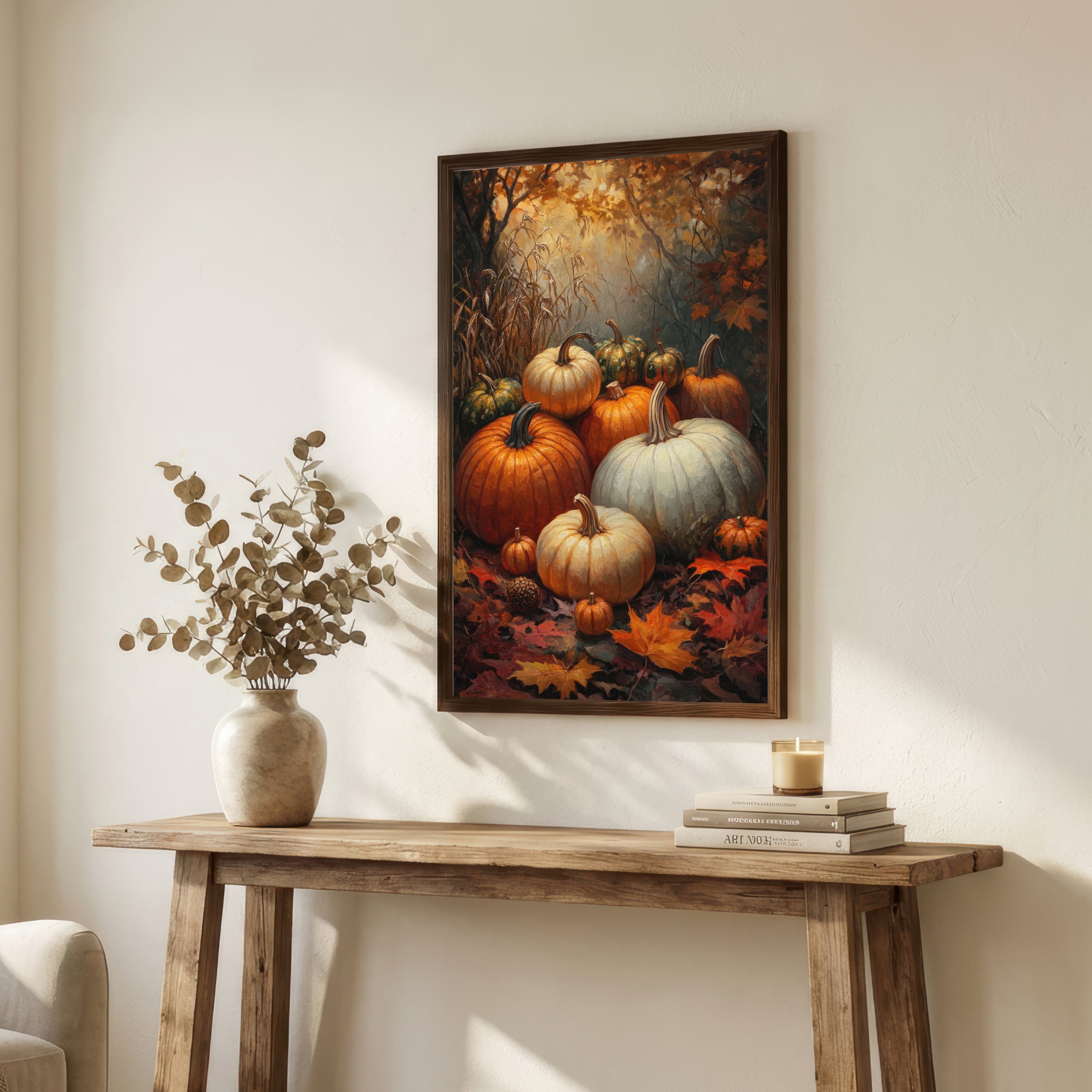 Autumn Pumpkin Harvest Art Print