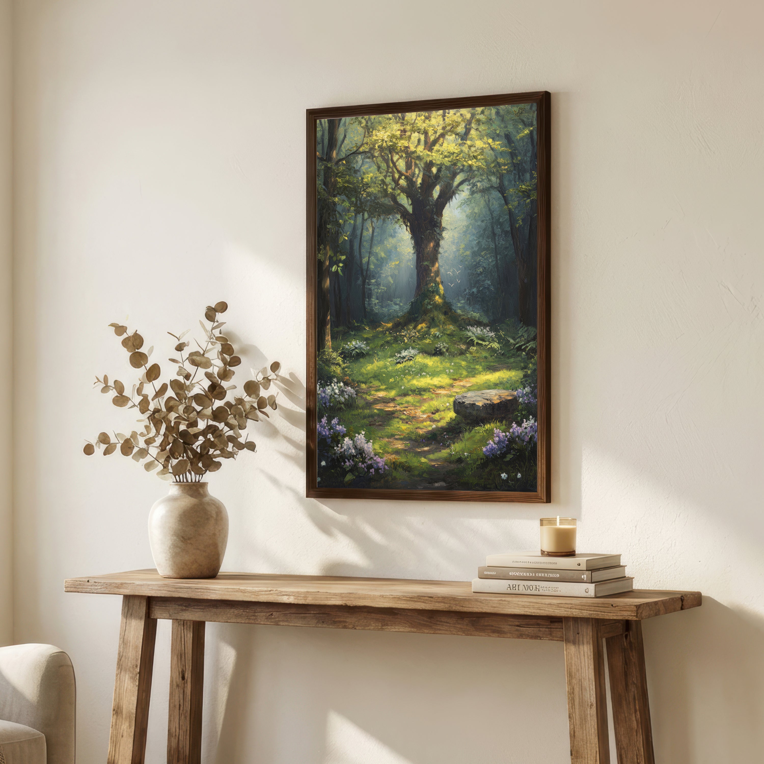 Enchanted Woodland Forest Art Print