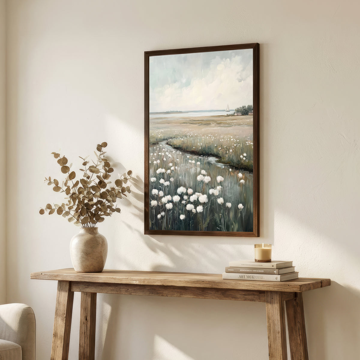 Coastal Marsh Wildflower Art Print