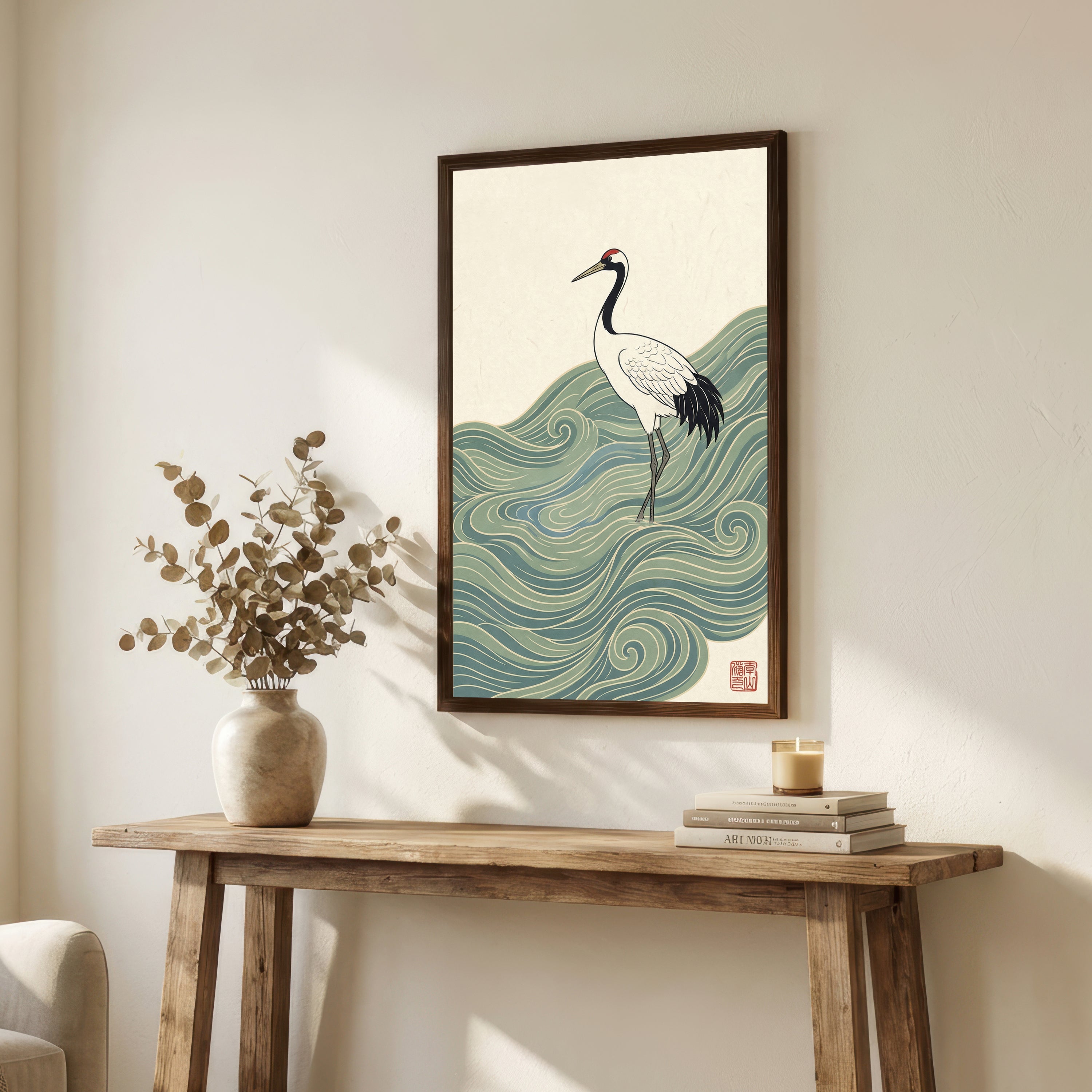 Japanese Crane Art Print