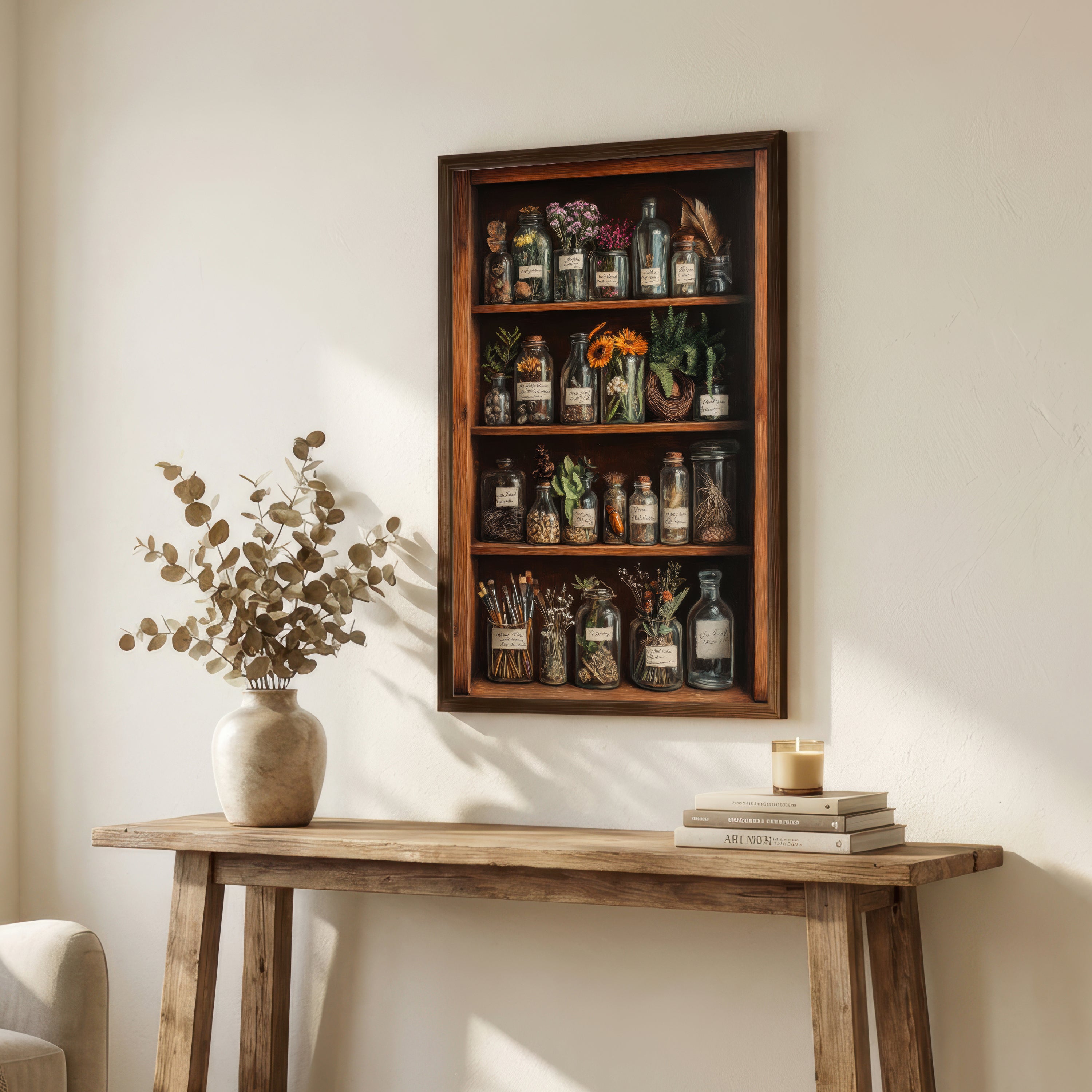 Vintage Apothecary Cabinet Art Print