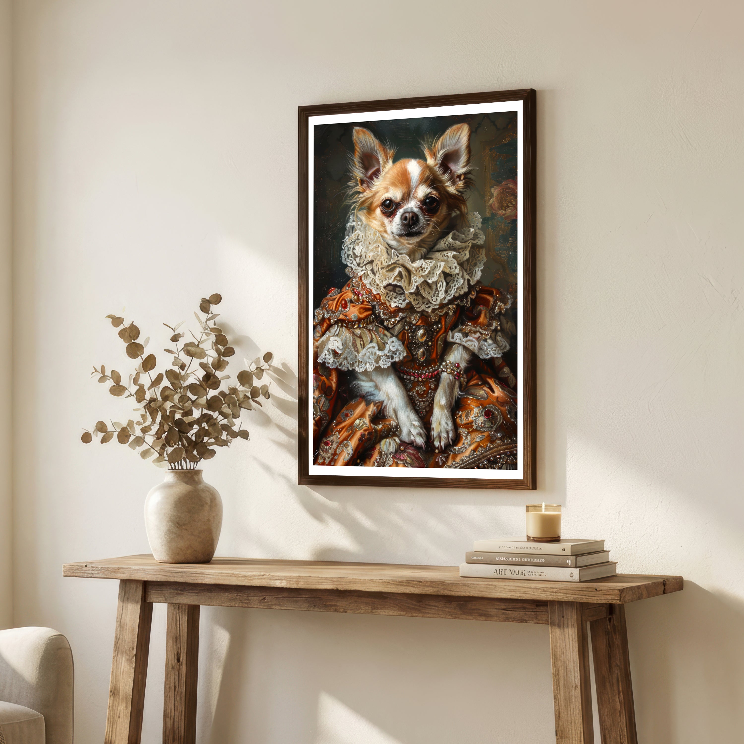 Victorian Chihuahua Portrait Art Print