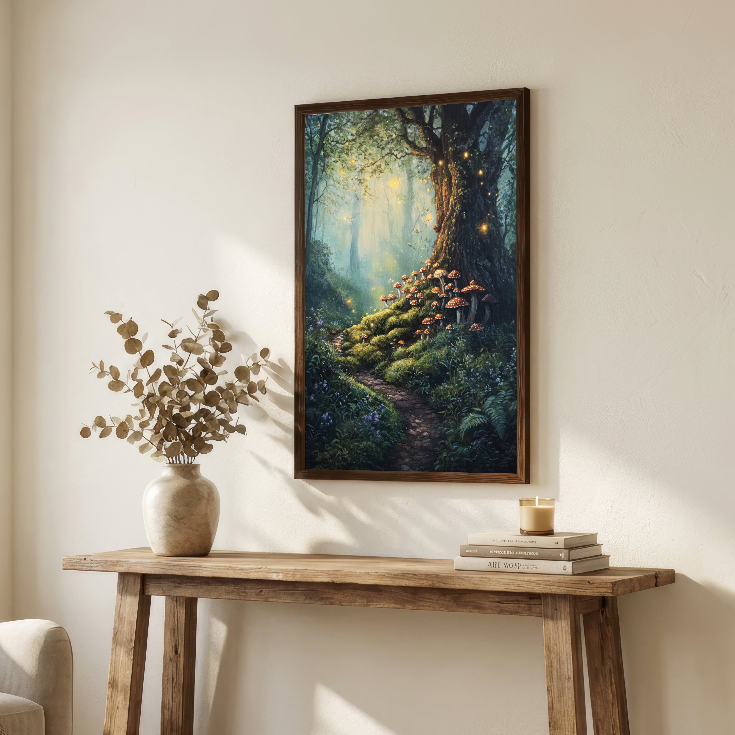 Enchanted Mushroom Forest Art Print