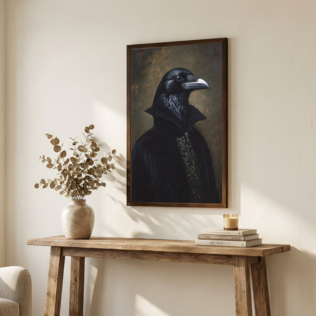 Raven Dark Academia Art Print