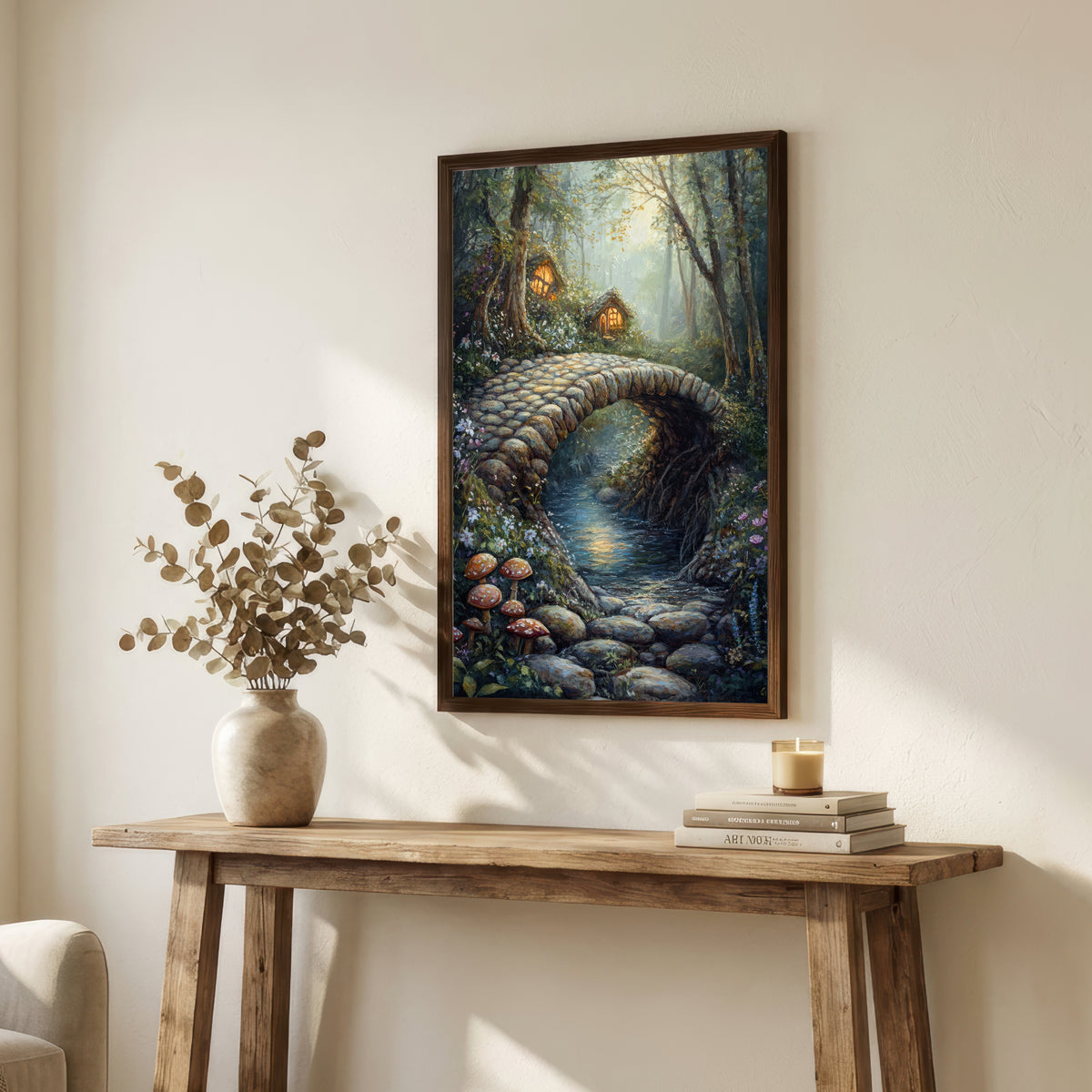 Enchanted Forest Bridge Art Print