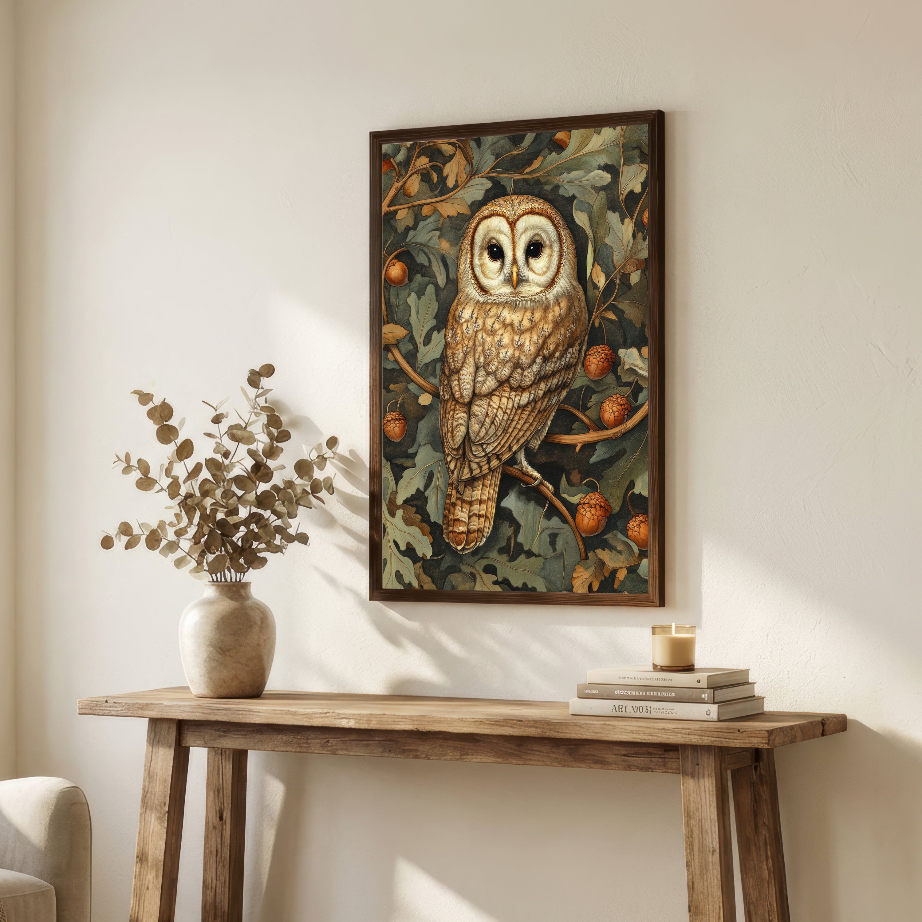 Owl Botanical Art Print