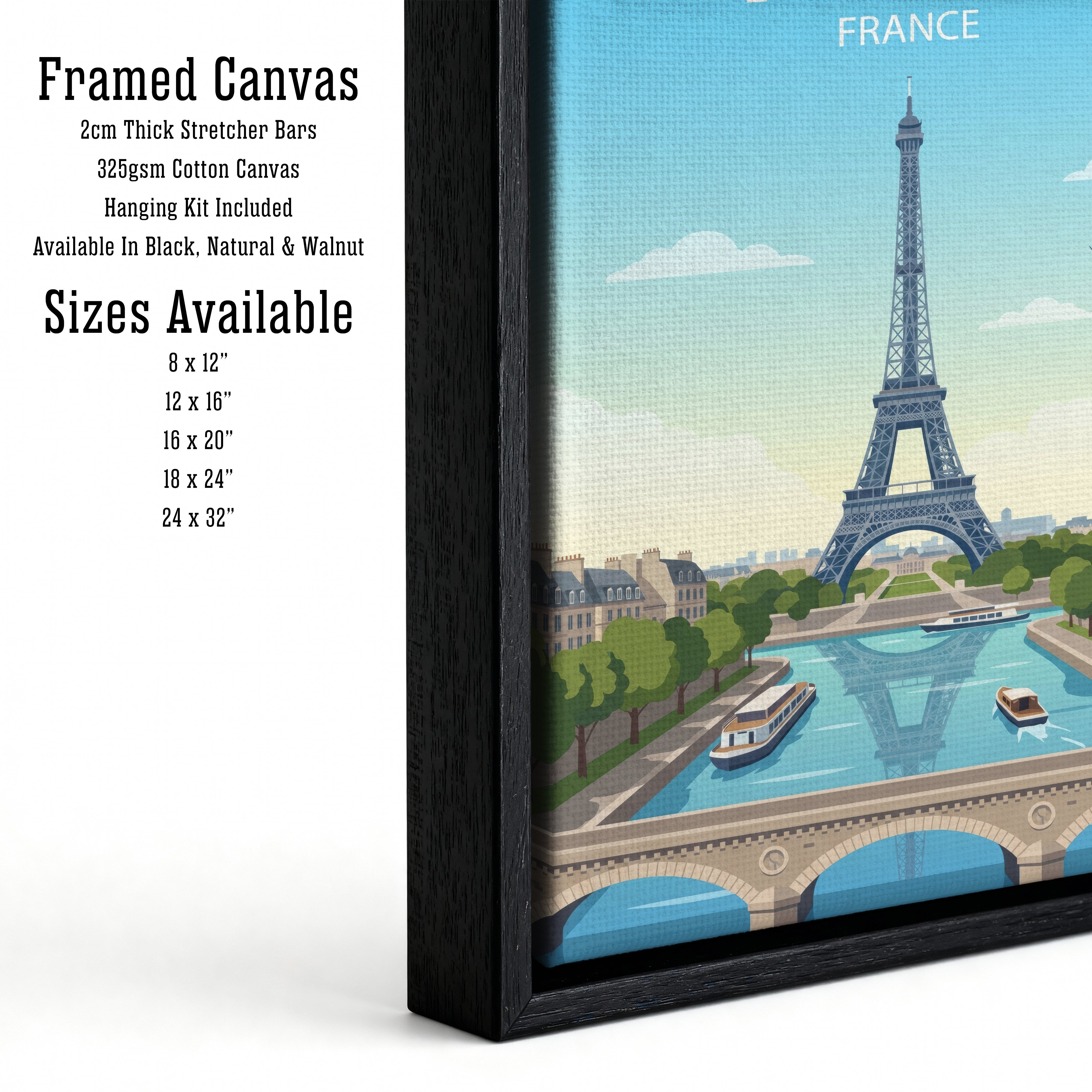 Paris France Travel Poster